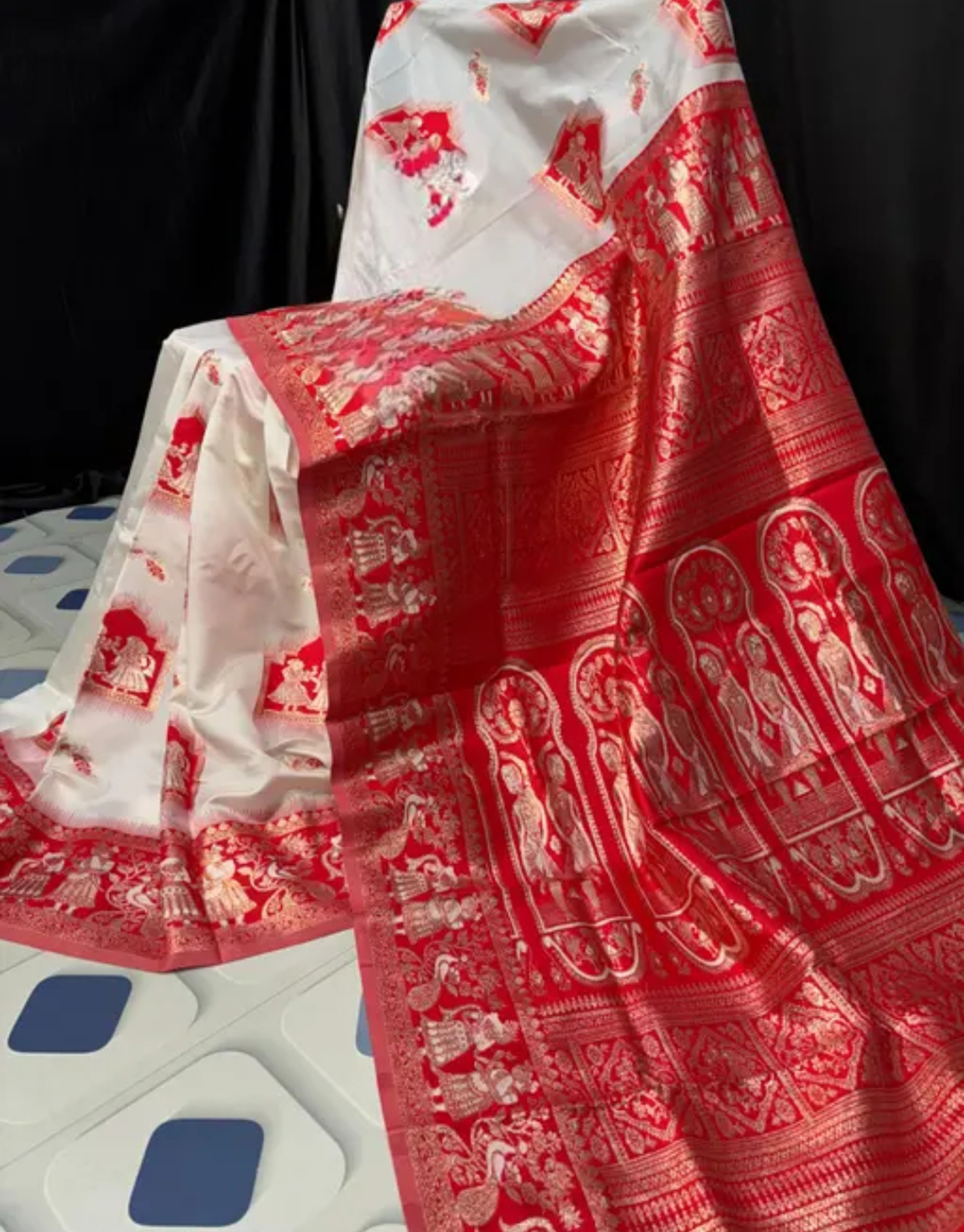 Pure Swarnachuri Saree Handwoven Traditional Design With BP 