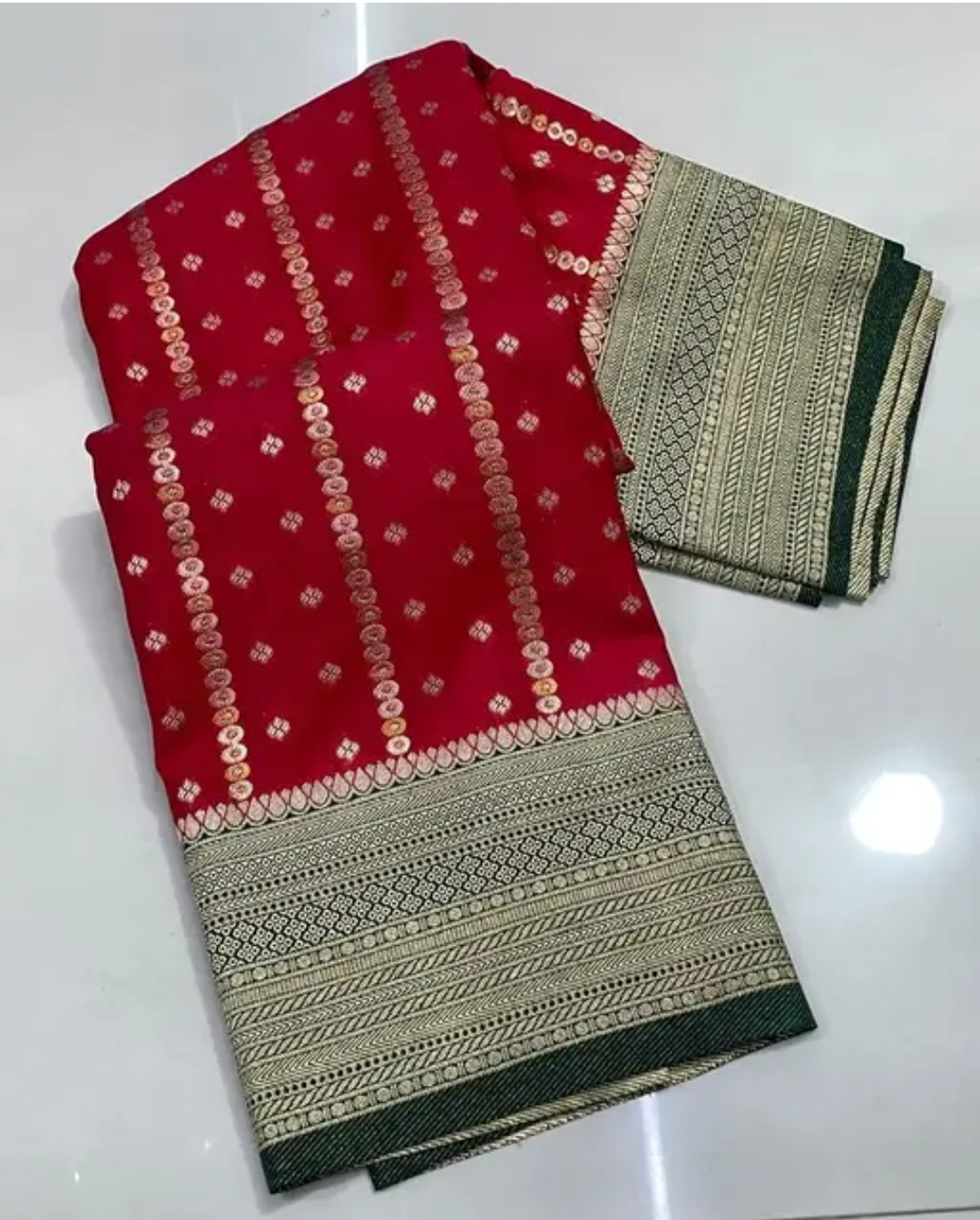 Crepe Silk Soft Cotton Multi Design Stylish Saree 
