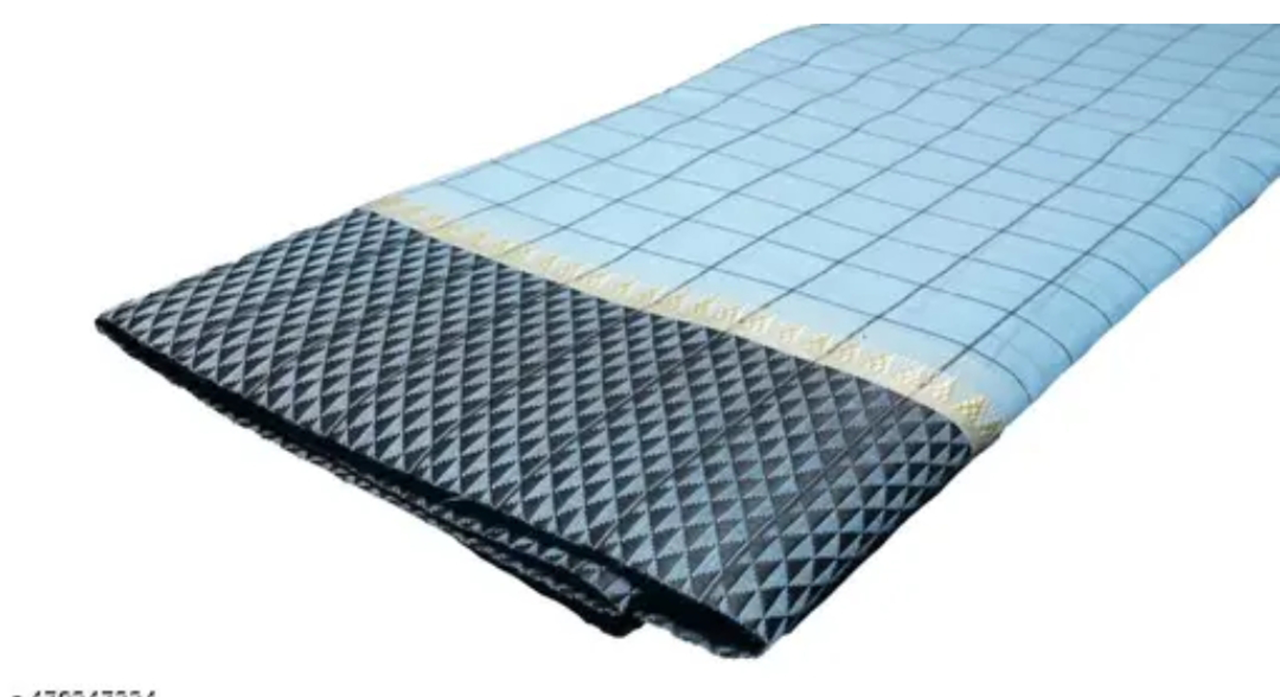 Sky Blue Kunbi Goa Saree Handwoven Traditional Design With BP  