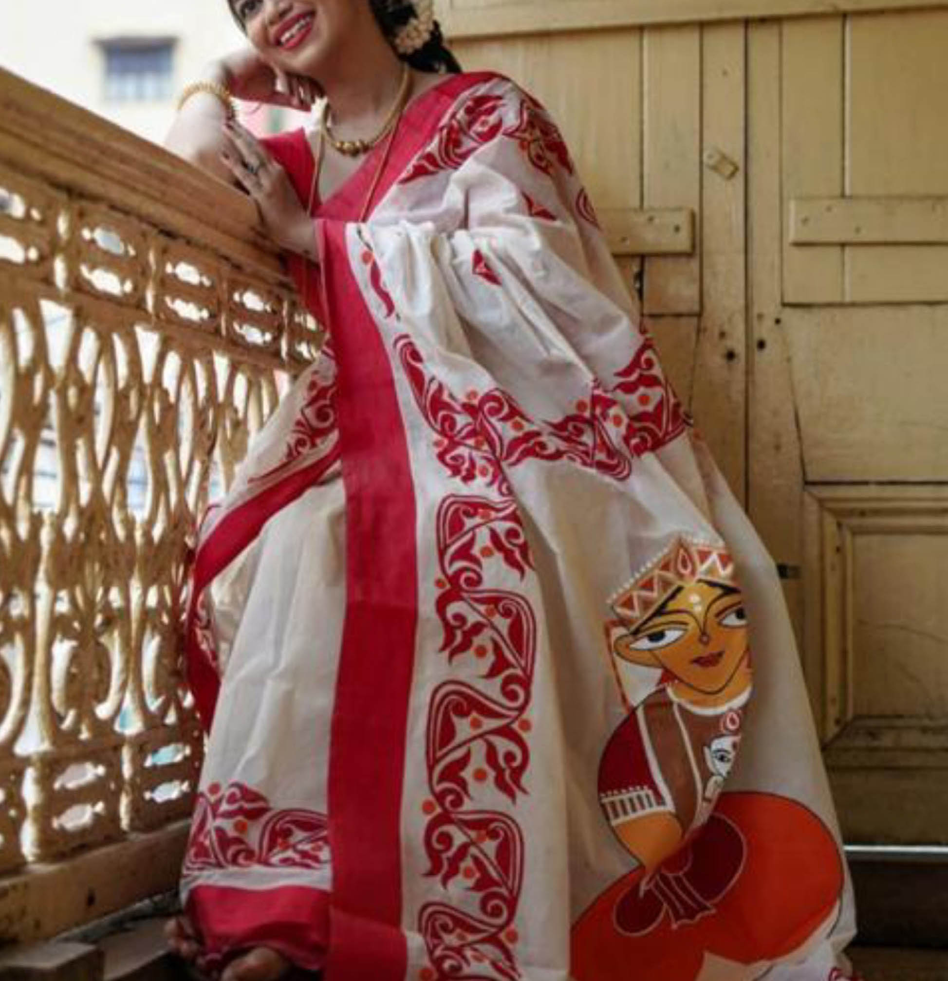 Durga Kali Puja Special  Handloom Saree