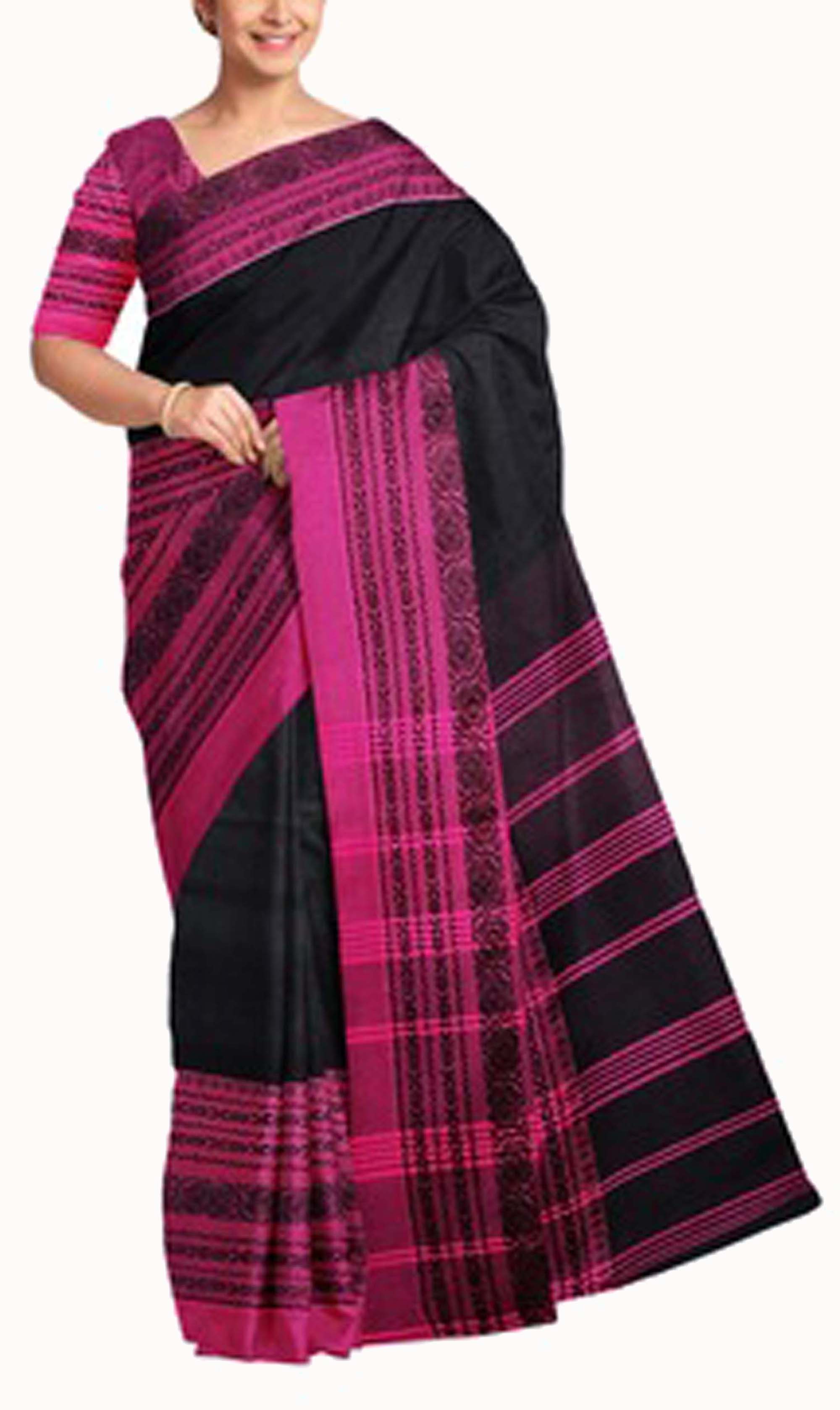 Begampuri Khadi Cotton Saree 