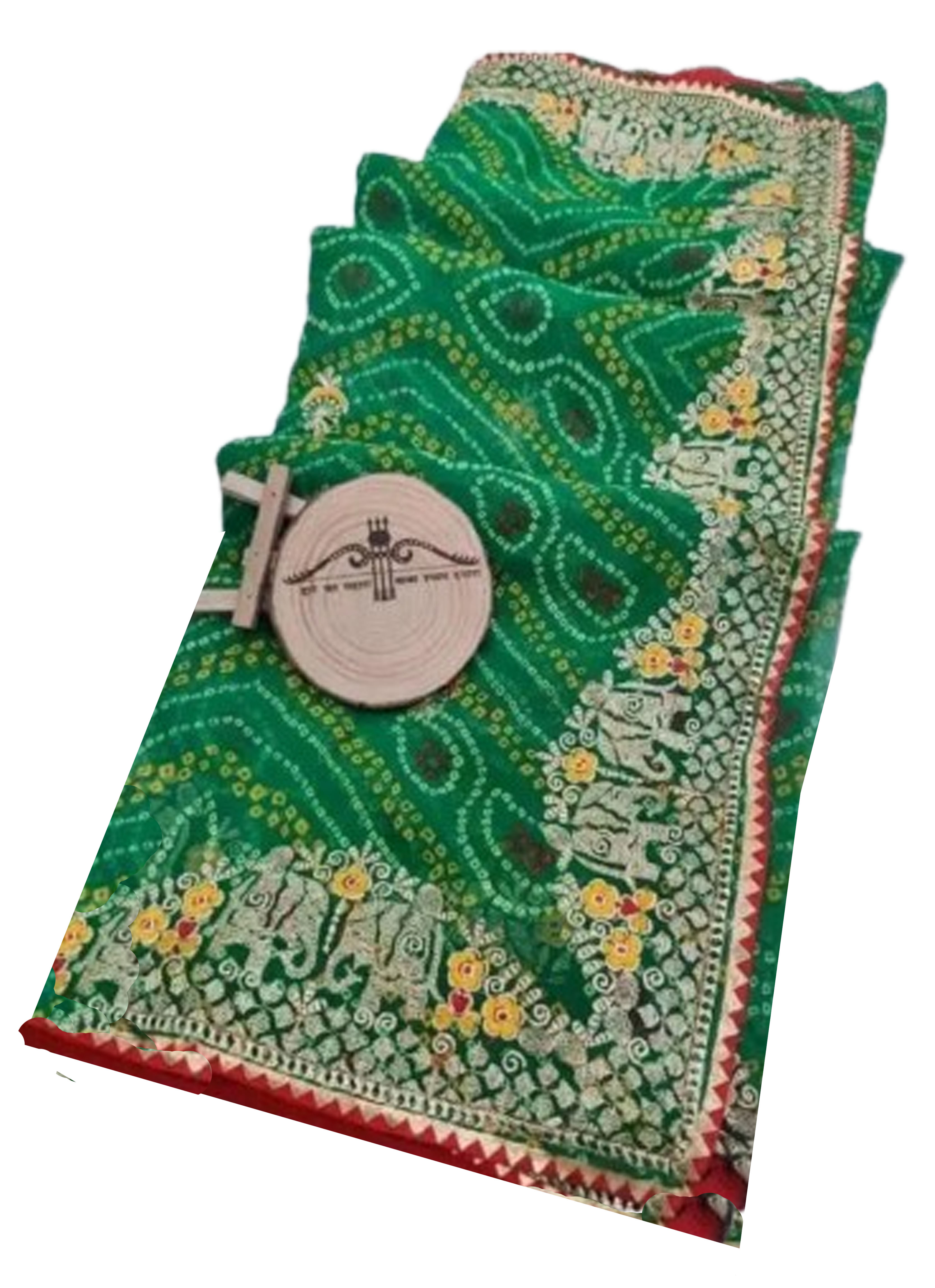 Women`s Bandhani Bandhej 2026 Silk Sarees Zari Weaving Work Contrast Blouse Piece