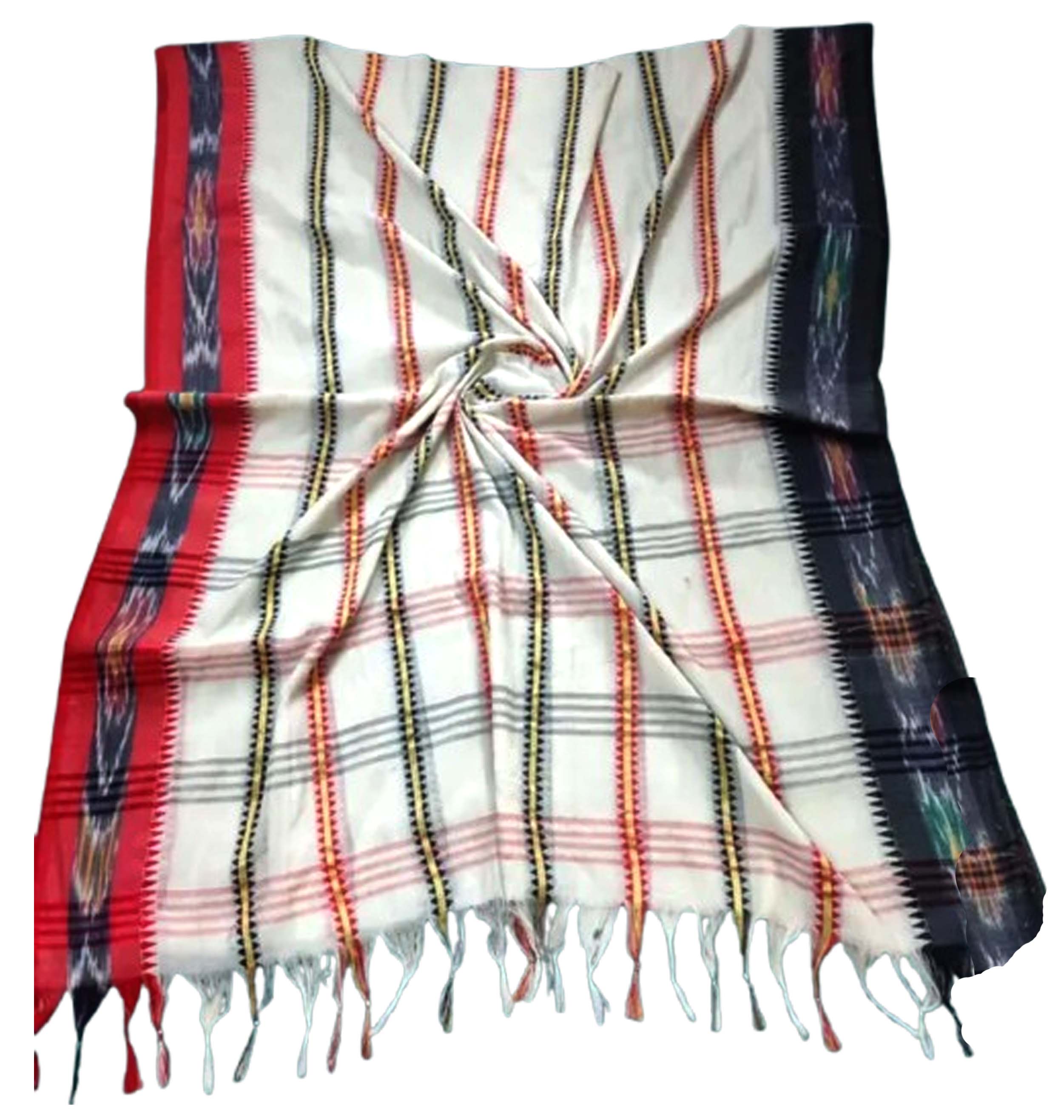 Women’s Dhaniakhali Khadi Pure Cotton Tant Saree Allover Work 