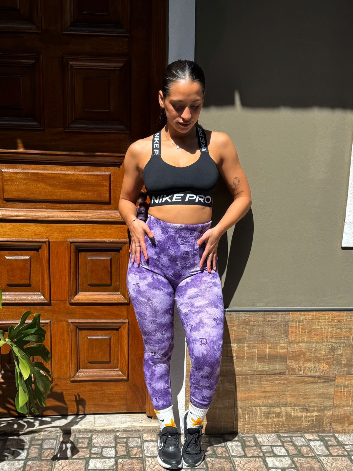 Calza Estampado Violeta