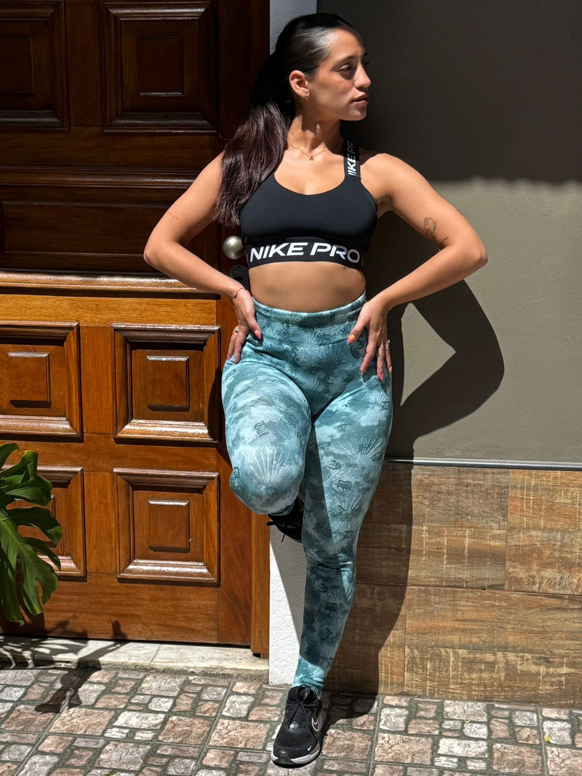 Calza Estampada Celeste