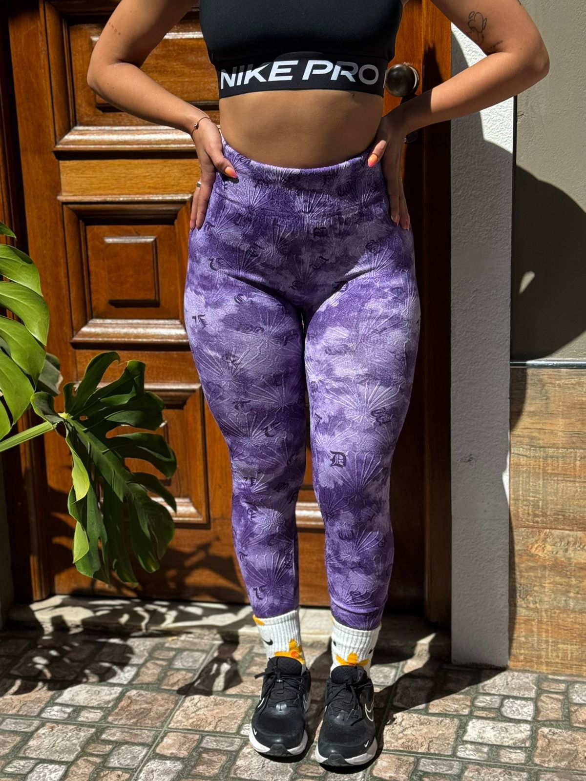 Calza Estampado Violeta