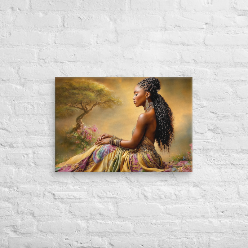 Elegant Woman Portrait Art Print