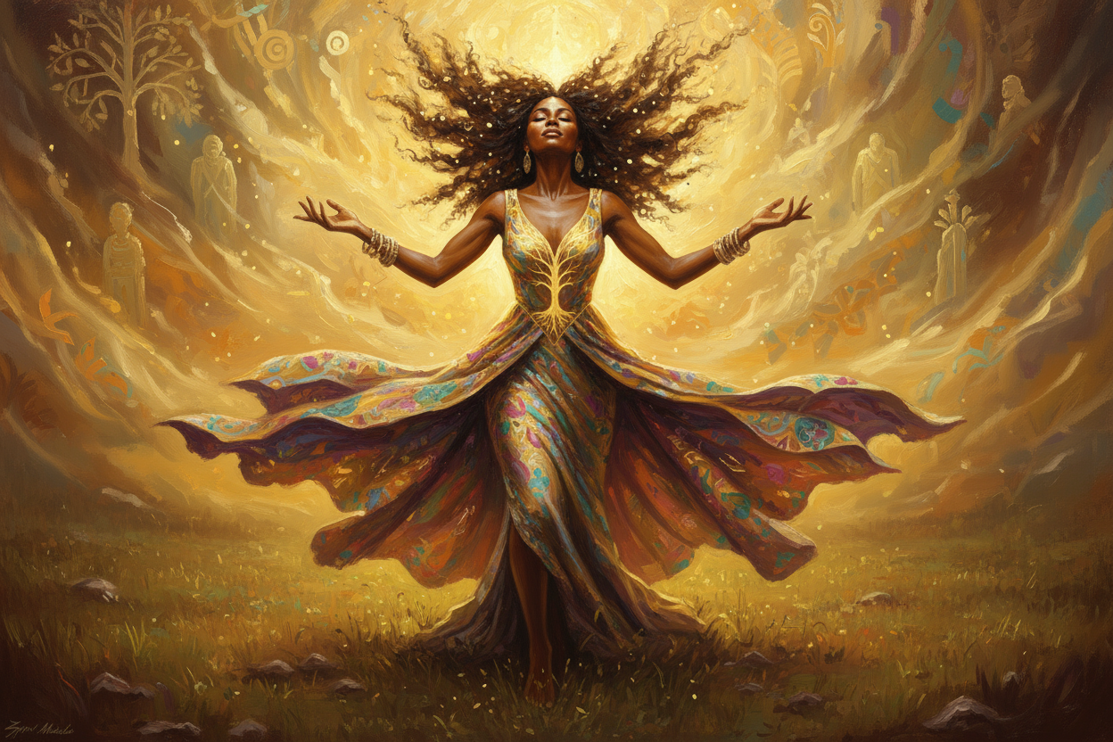 Radiant Goddess Canvas Art