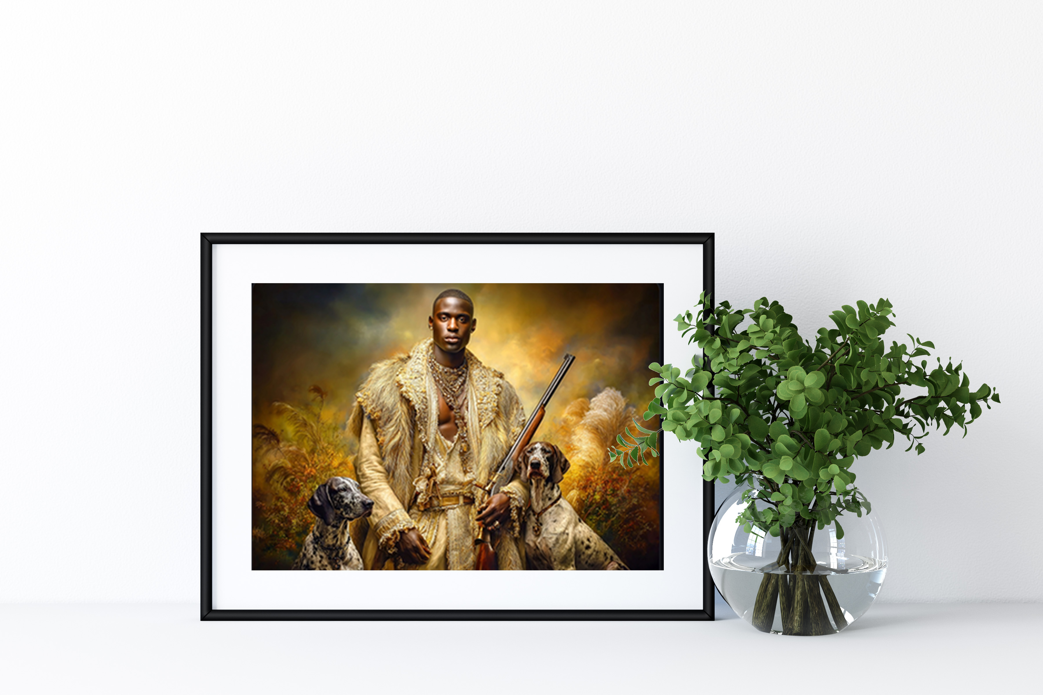 Elegant Hunting Portrait Art Print