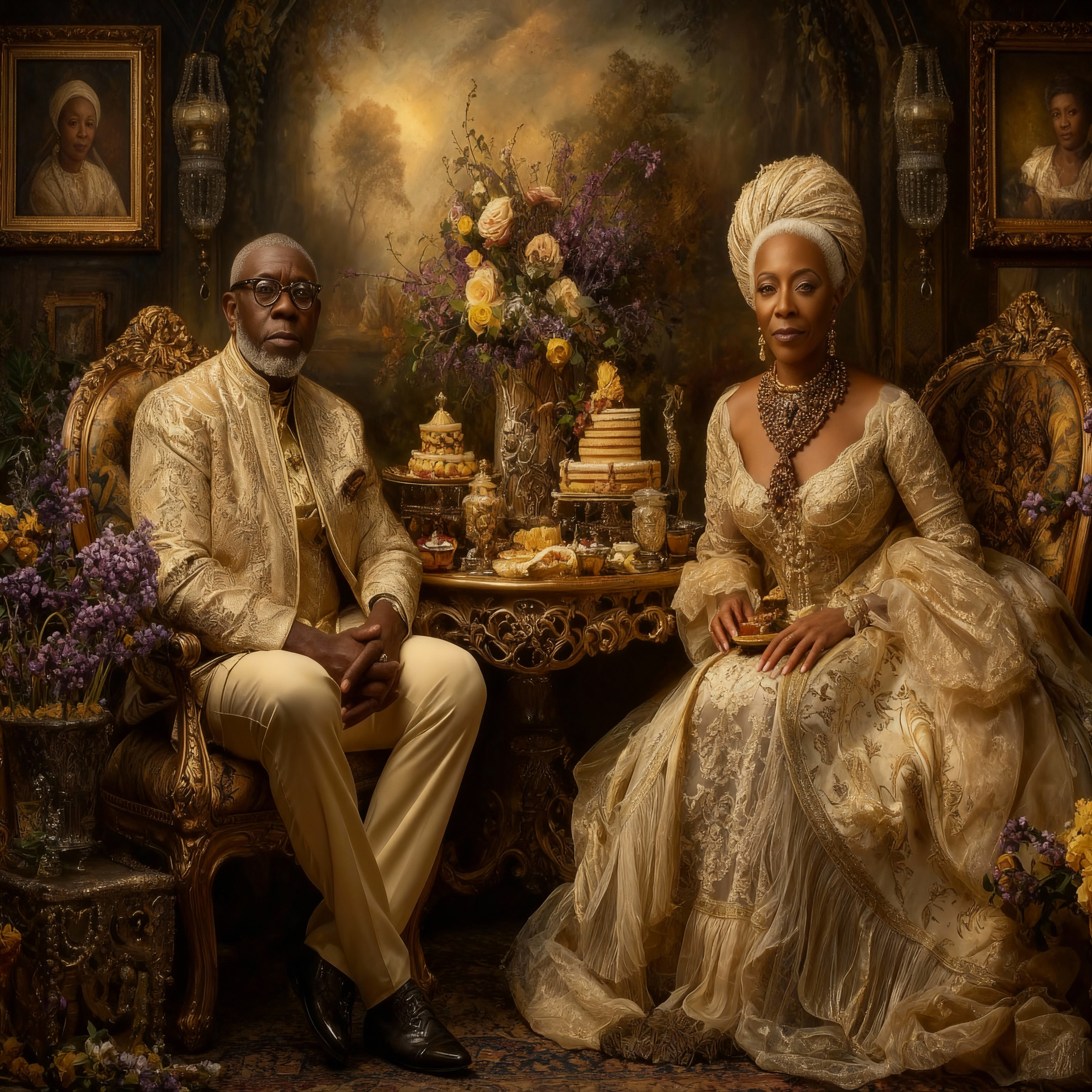 Vintage Gold Royal Attire