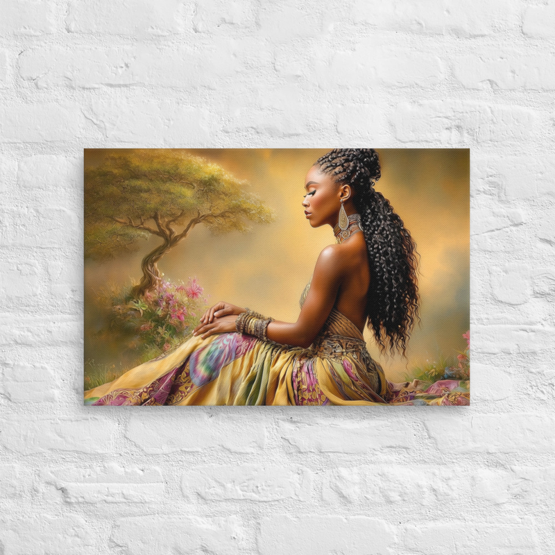 Elegant Woman Portrait Art Print