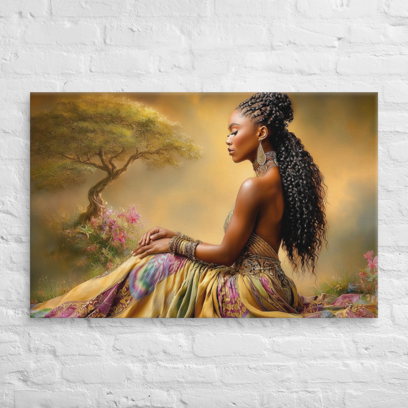 Elegant Woman Portrait Art Print