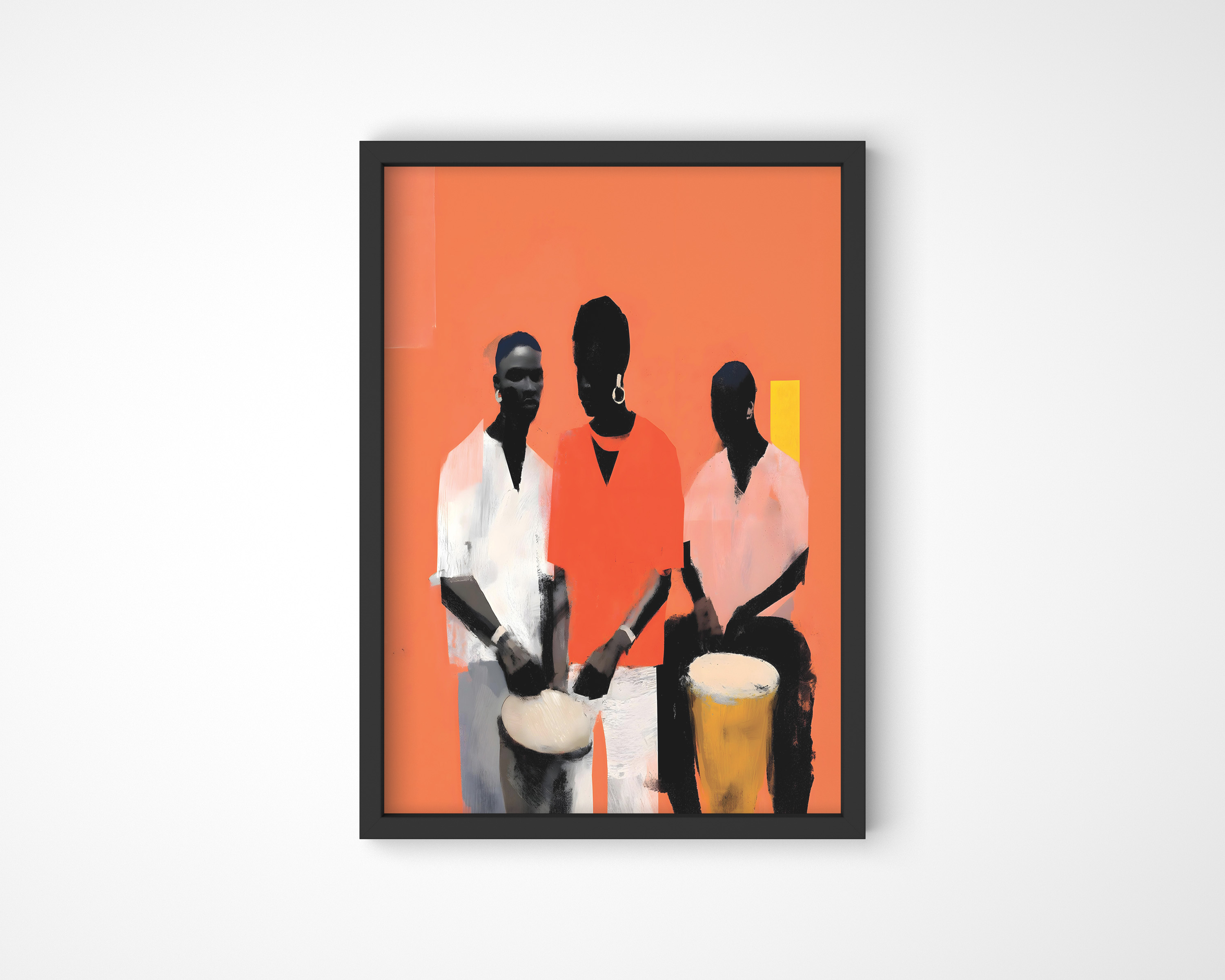 Modern African Drummers Art Print