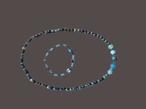Handmade Blue Jasper Jewelry Set
