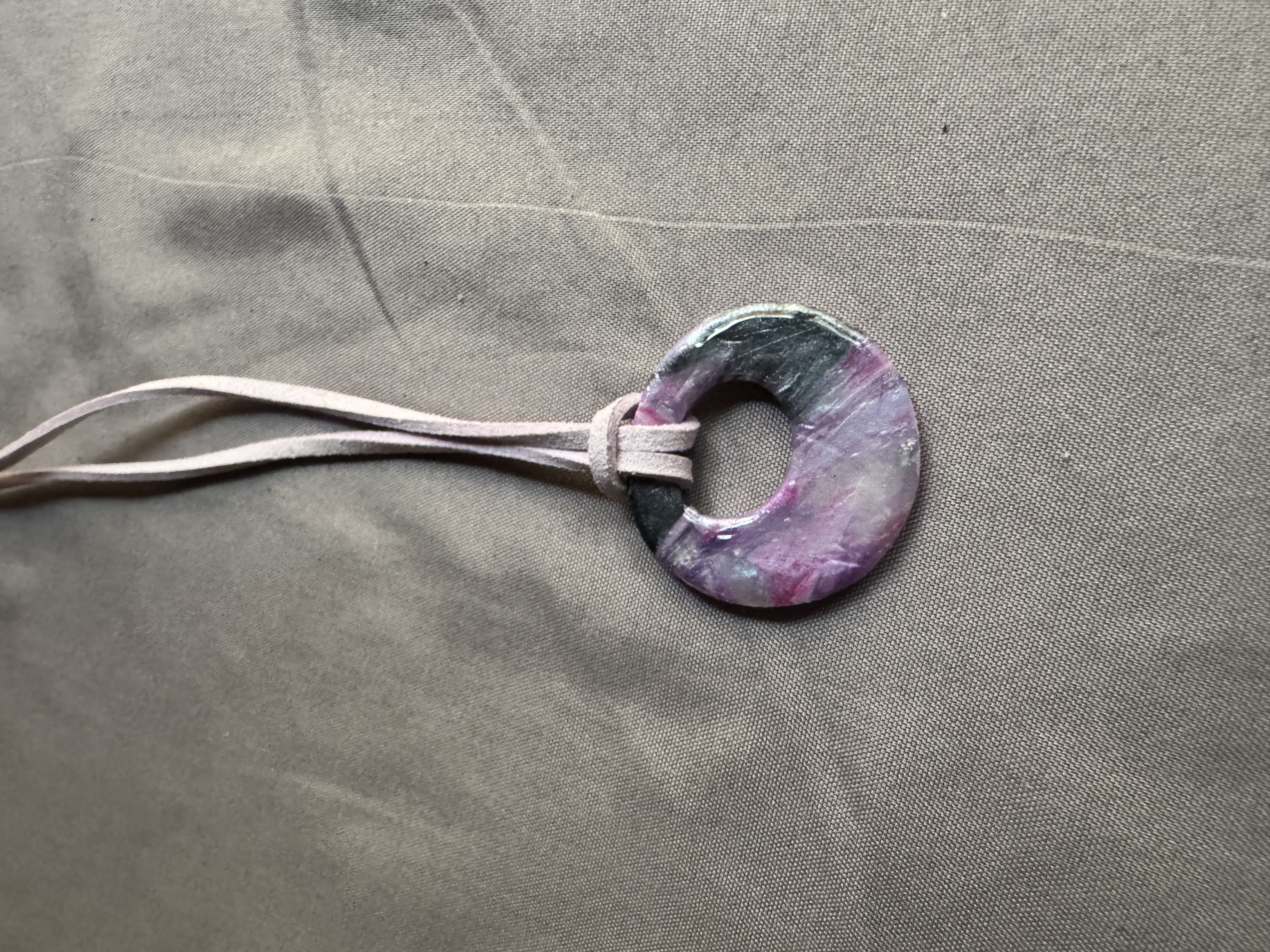 Handcrafted Lavender Pendant Necklace