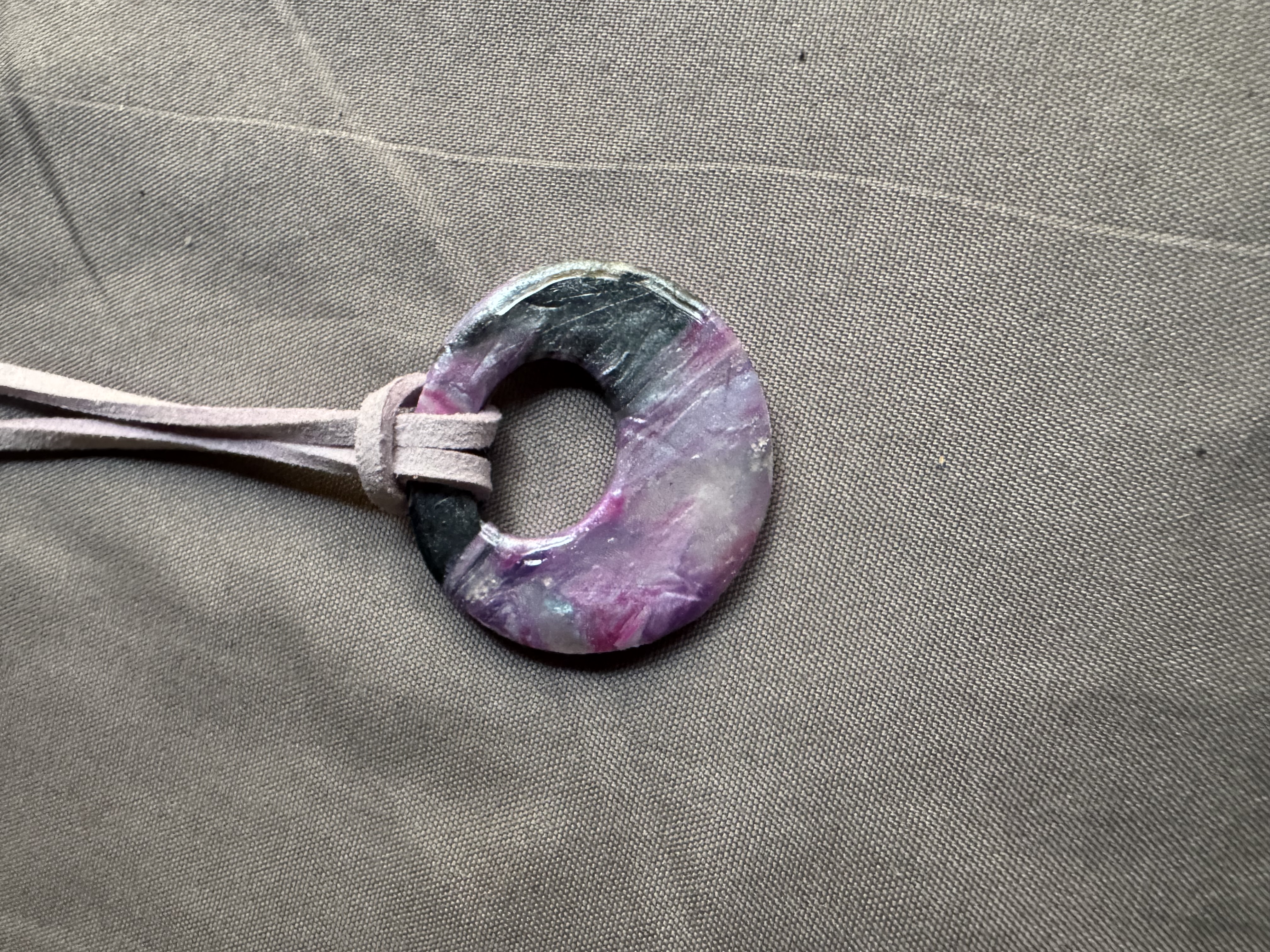 Handcrafted Lavender Pendant Necklace