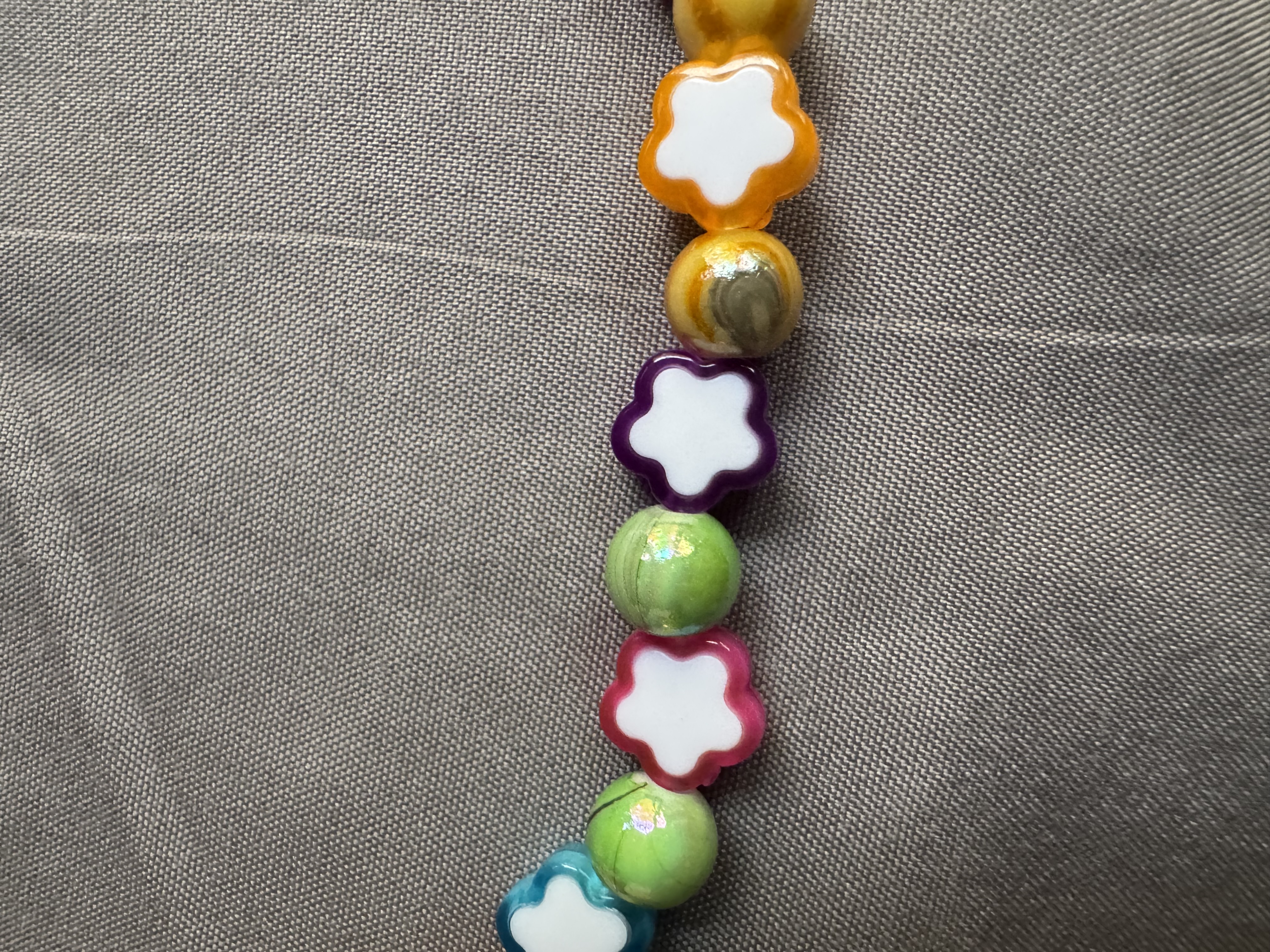 Colorful Stars Bead Necklace