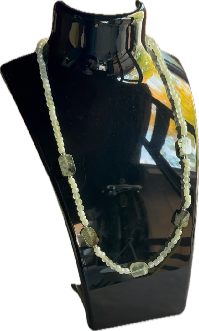 Handcrafted Green Gemstone Necklace