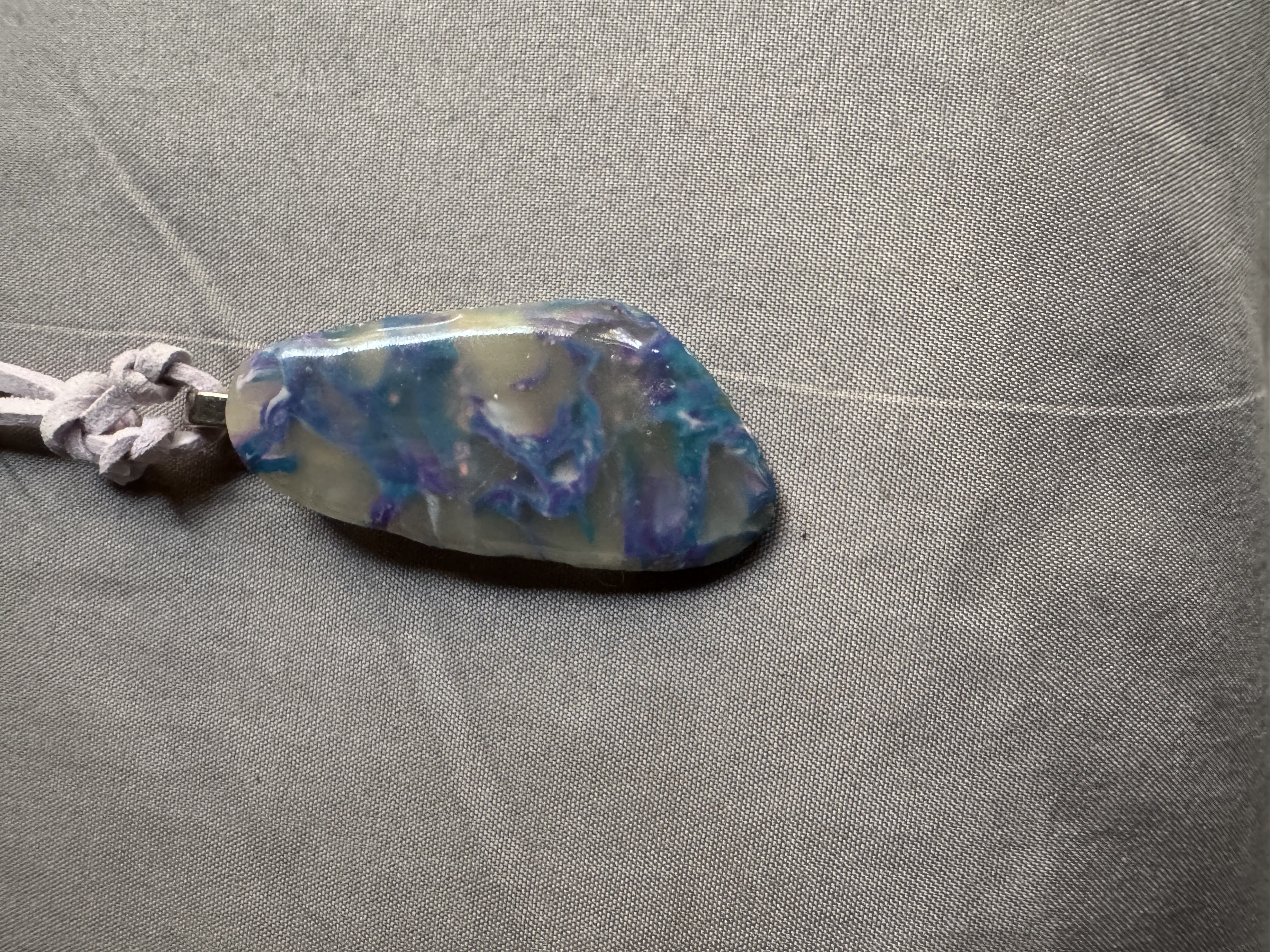 Handcrafted Abstract Opalescent Pendant