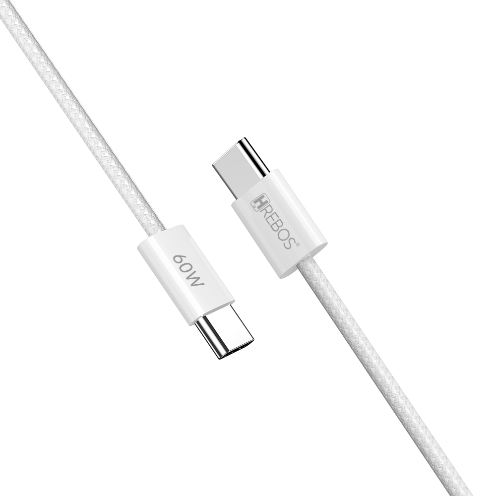 Cabo para recarga de 60W com conector USB-C