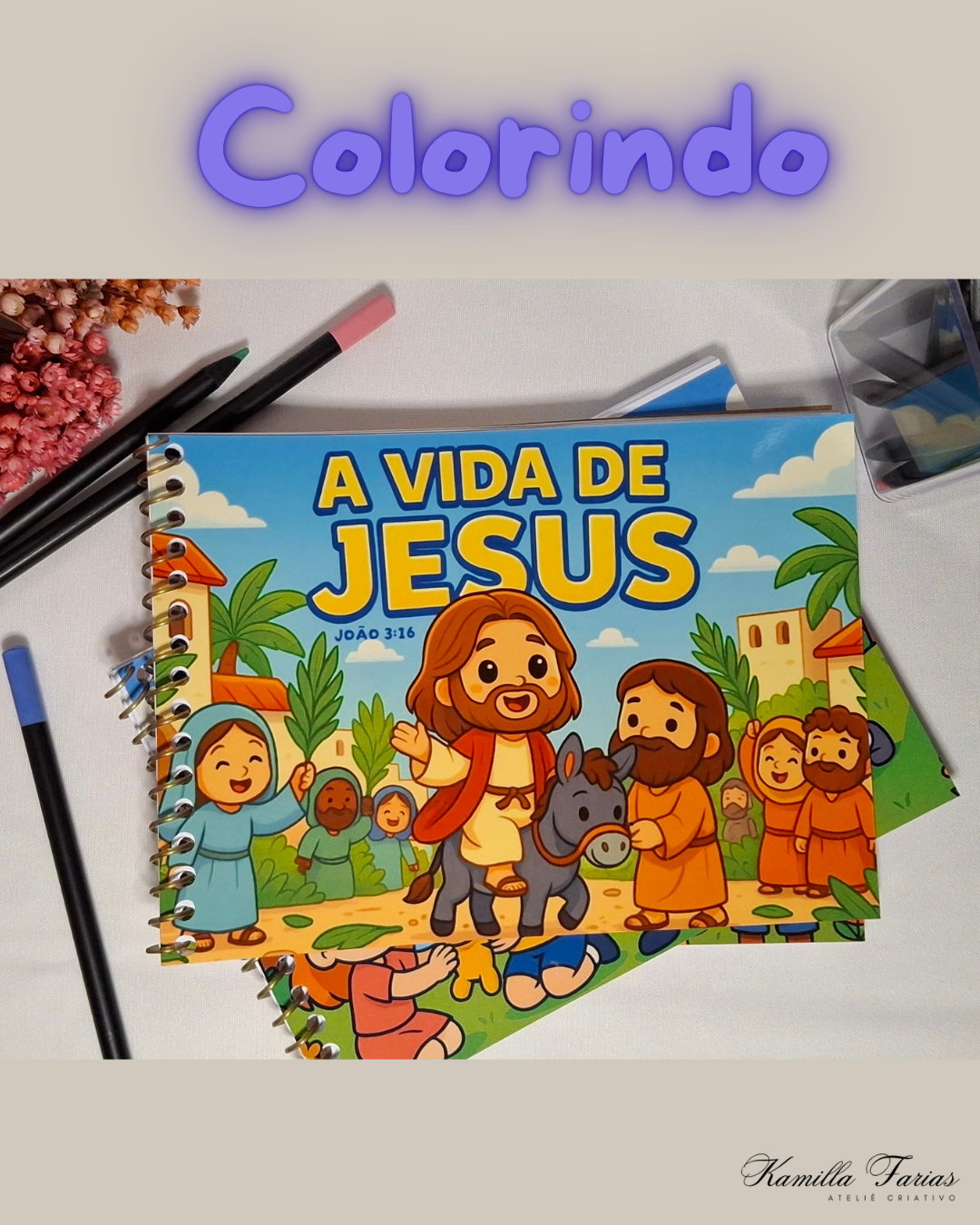 Livro de colorir A Vida de Jesus