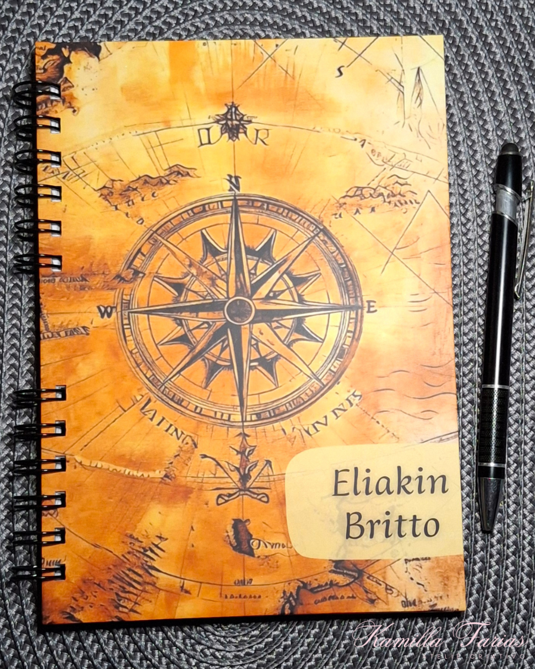 Caderno de anotações personalizado