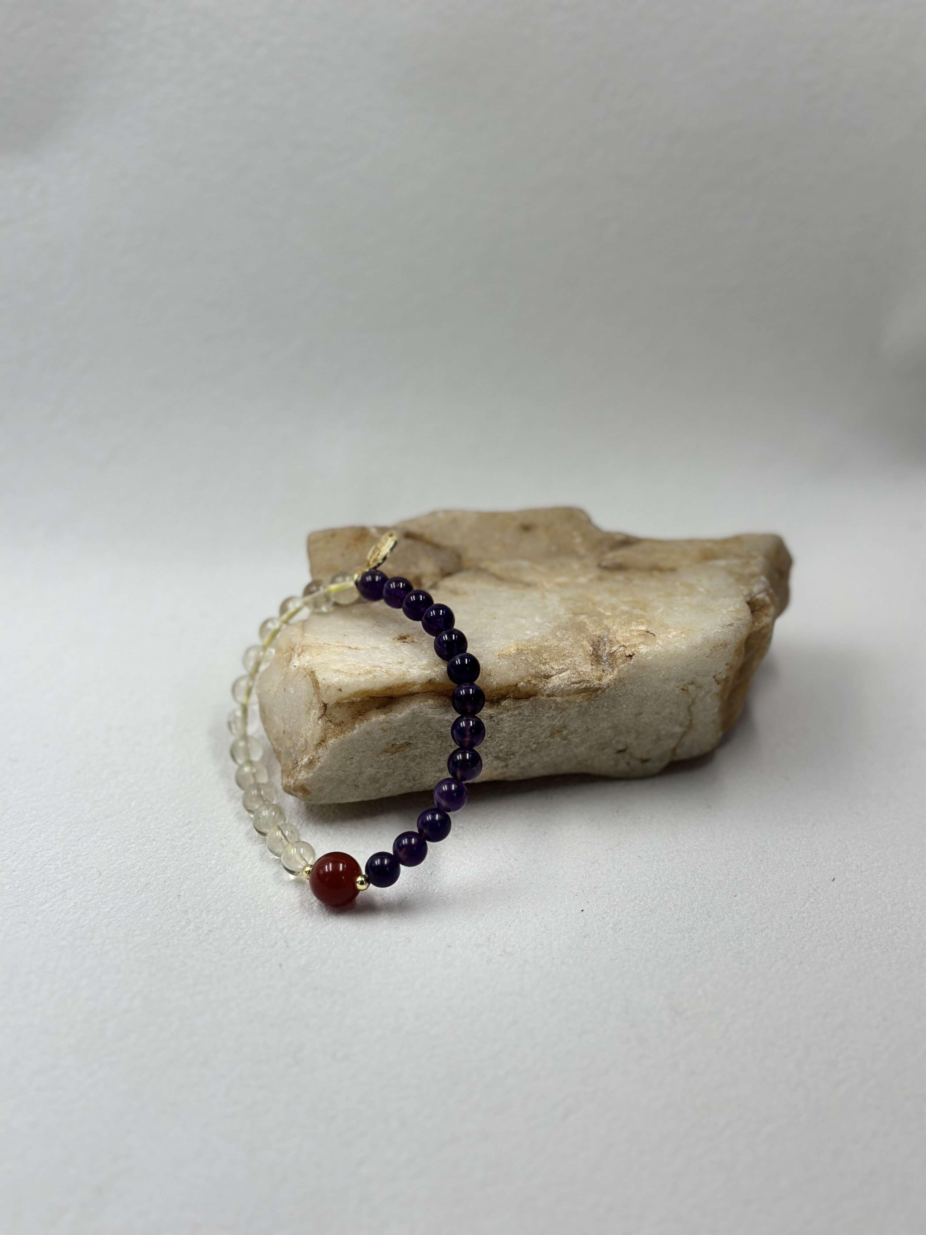 Amethyst + Citrine, 6mm