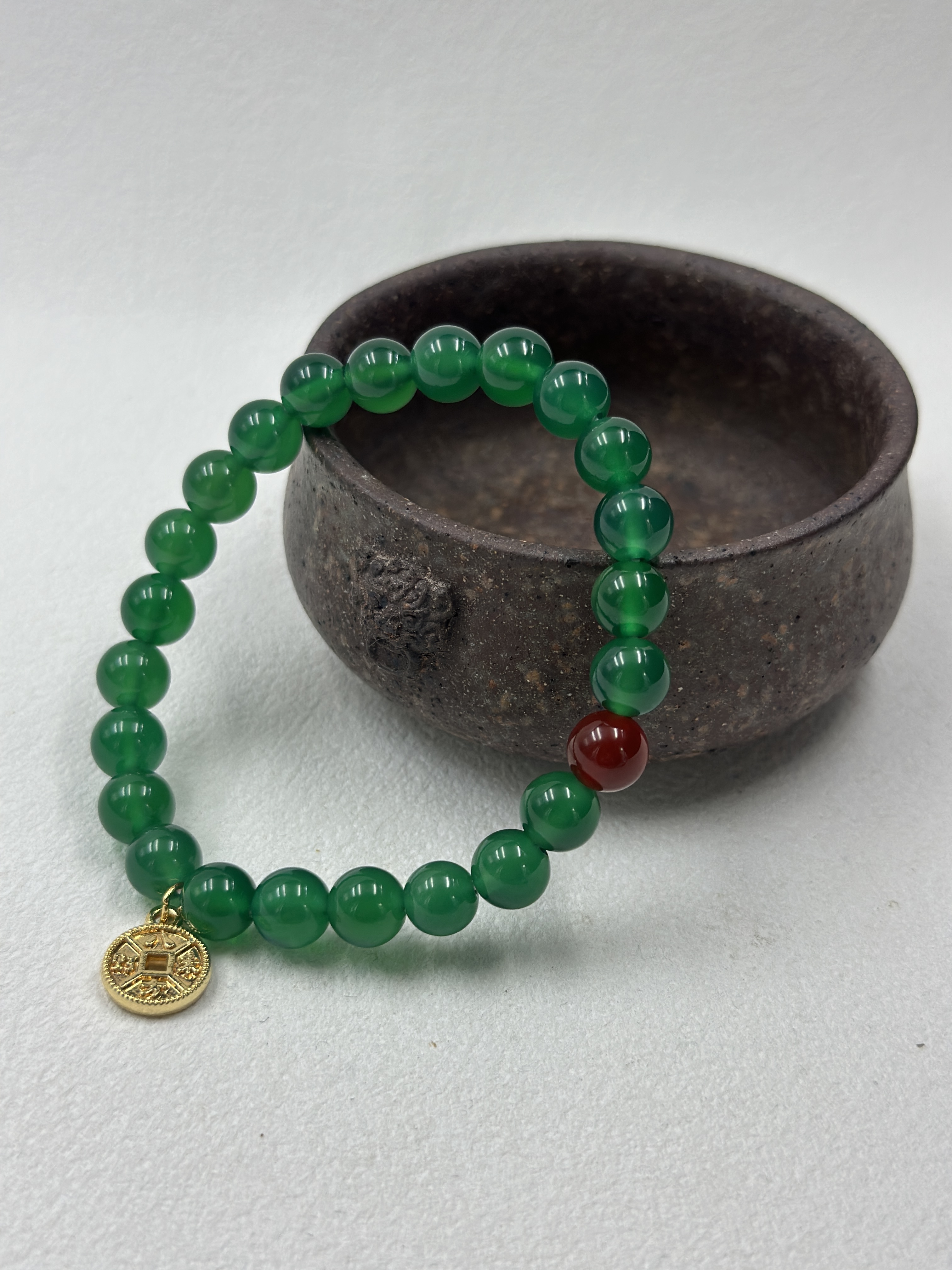Green Agate Bracelet (8mm)