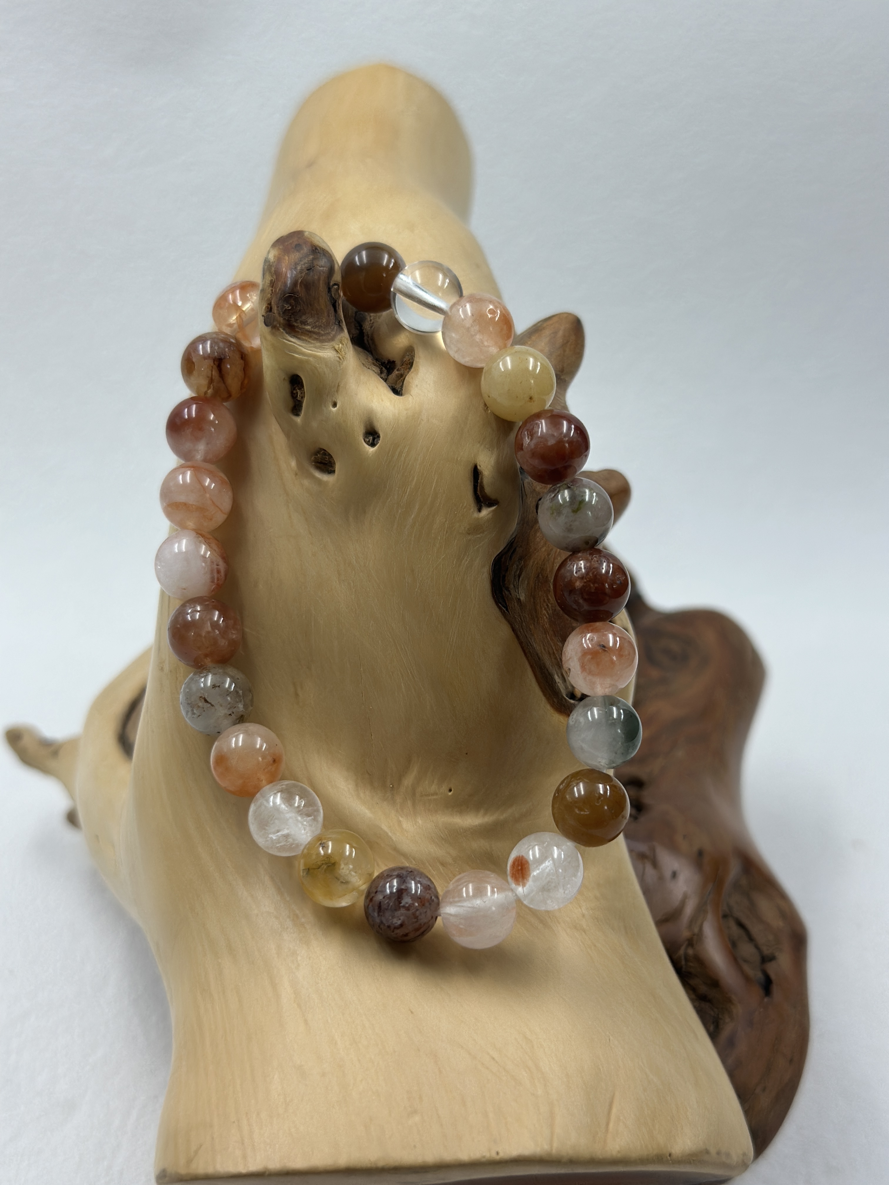 Natural Red Rutile Quartz Bracelet (8mm)