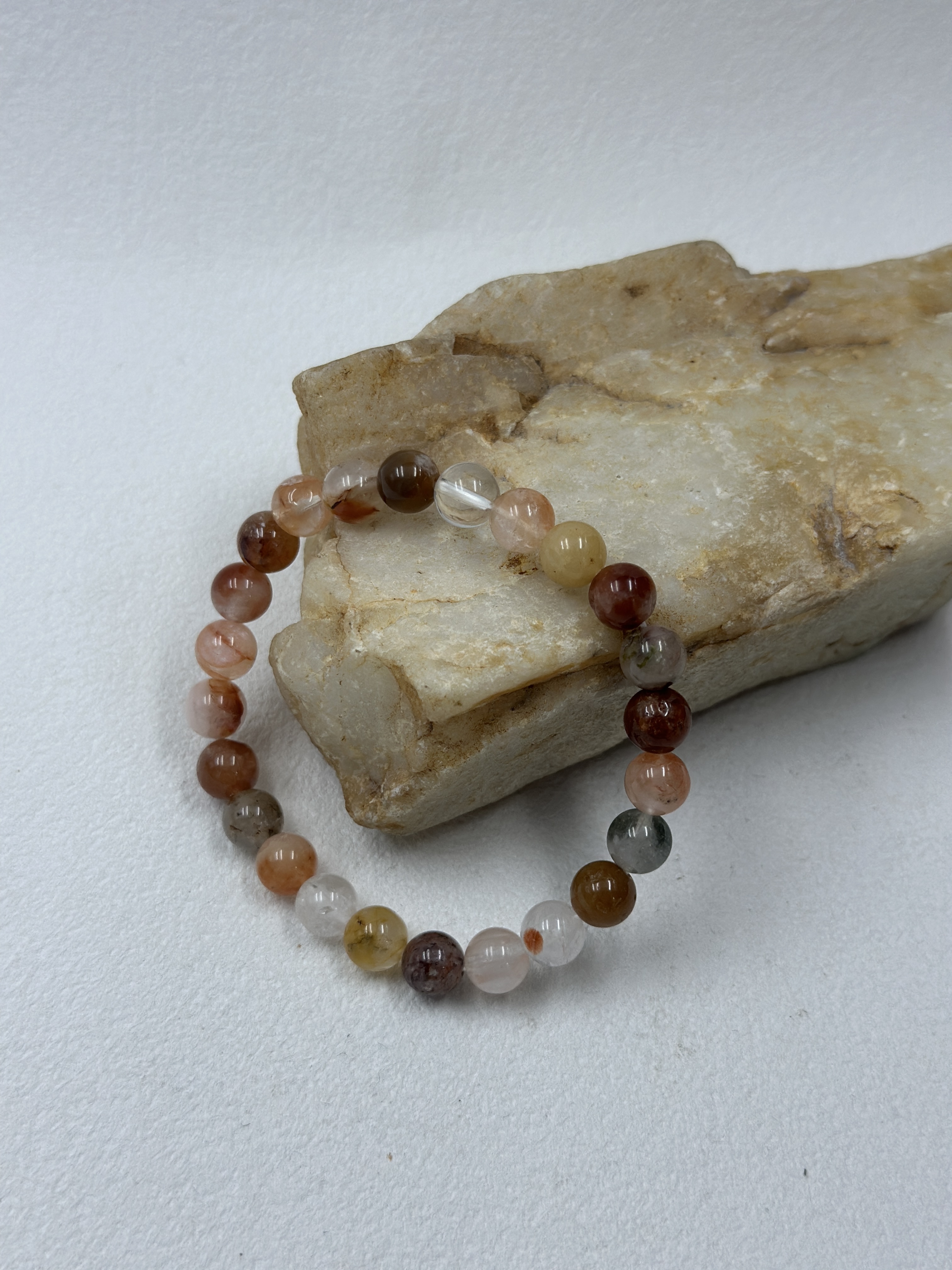 Natural Red Rutile Quartz Bracelet (8mm)