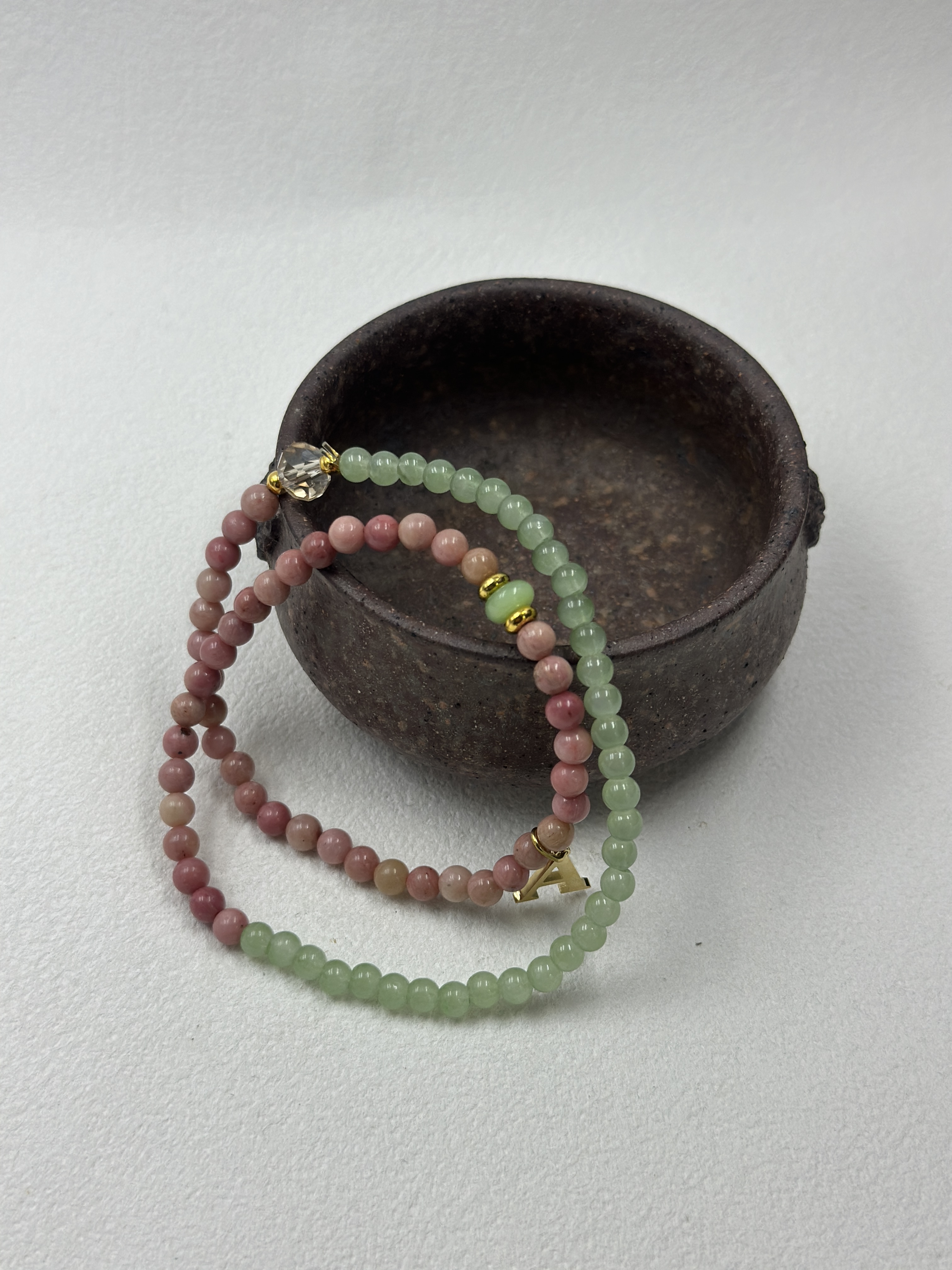 Old Sandalwood + Hetian Jade, 6mm