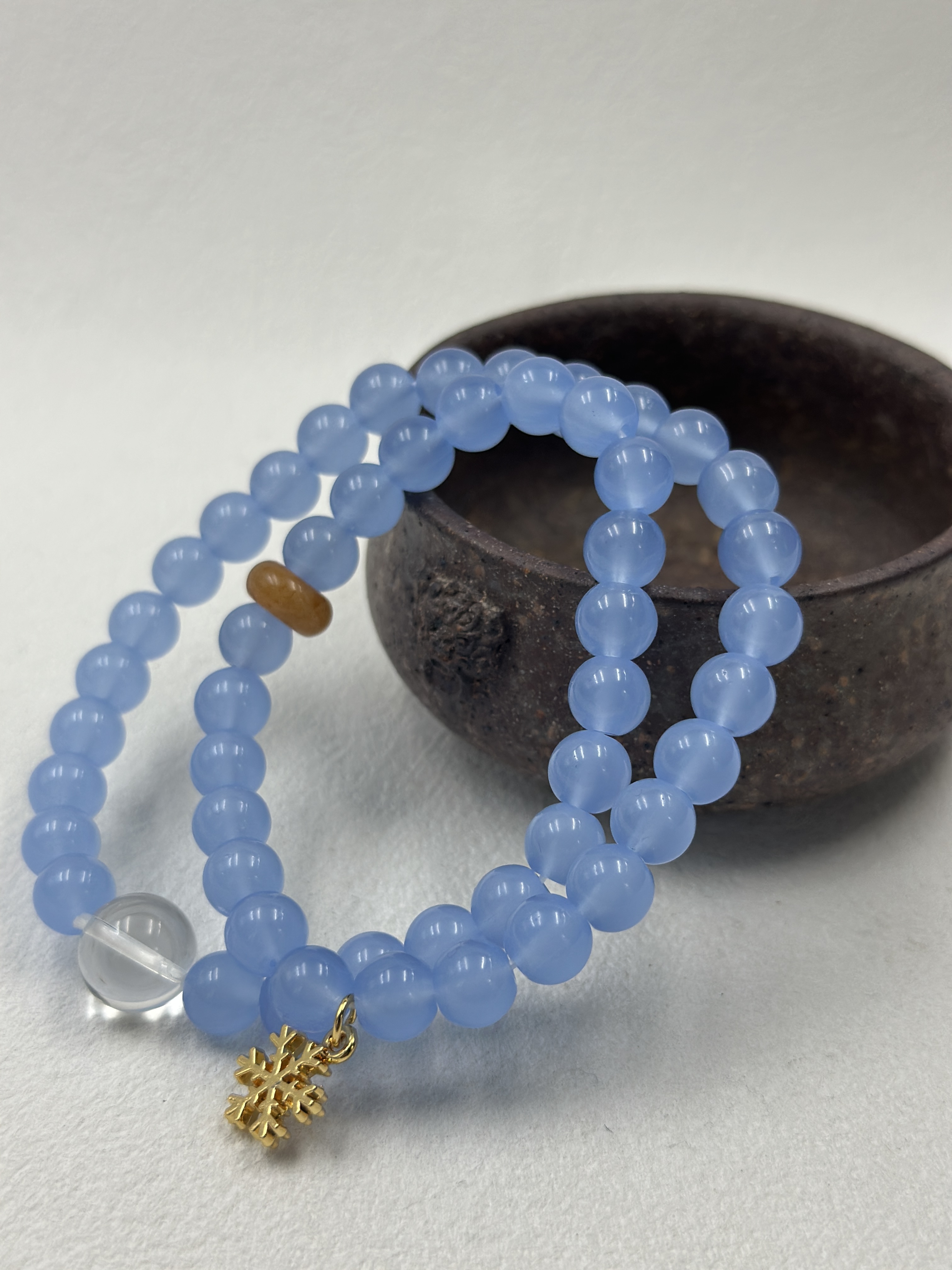 Blue Agate Bracelet (8mm)