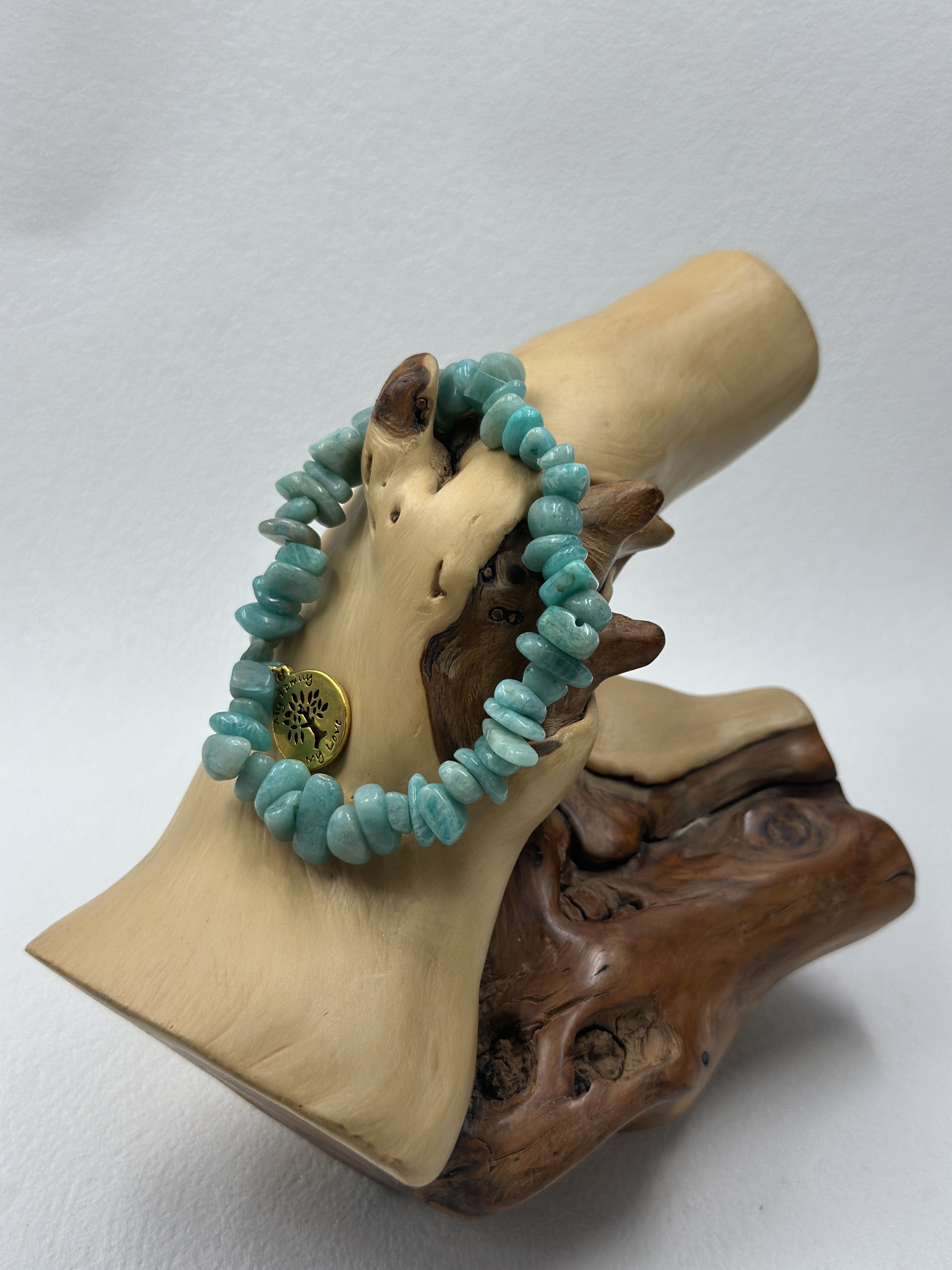 Aquamarine Raw Stone Bracelet