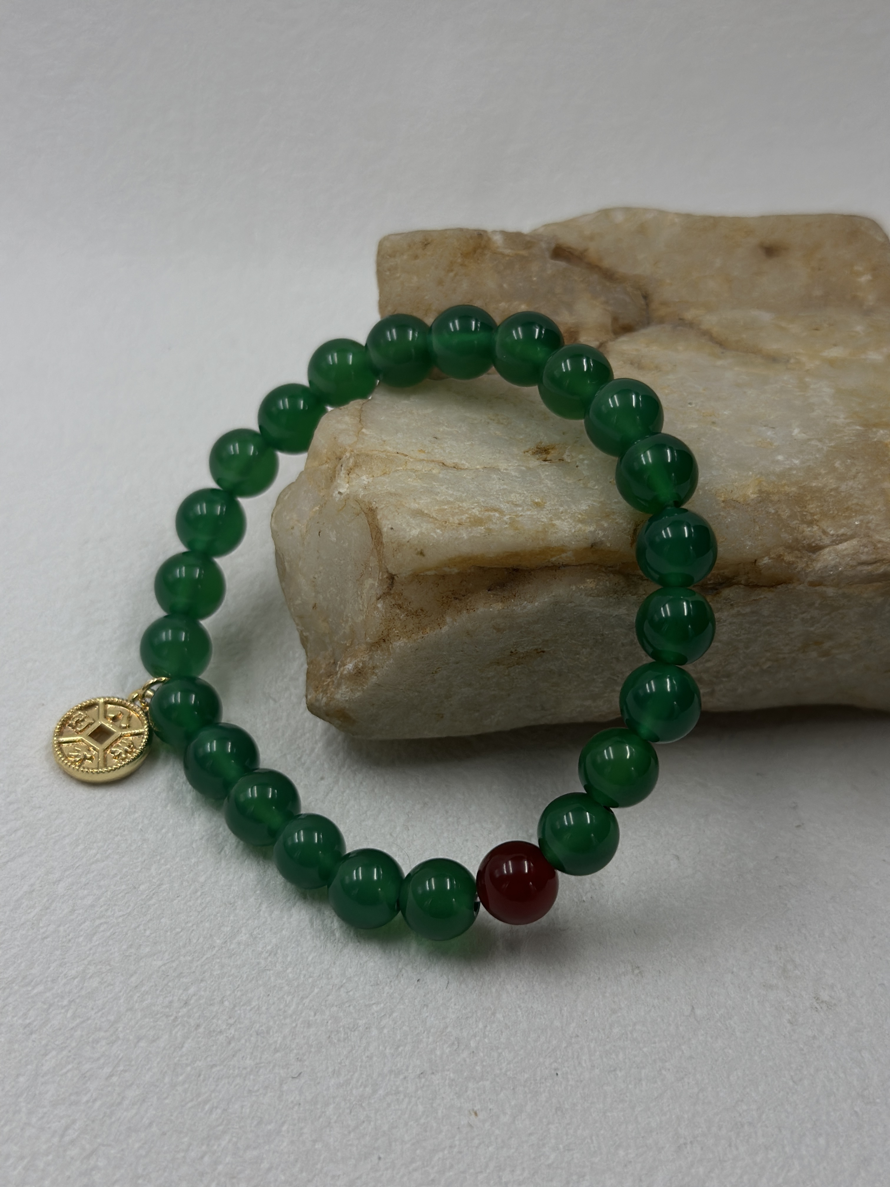 Green Agate Bracelet (8mm)
