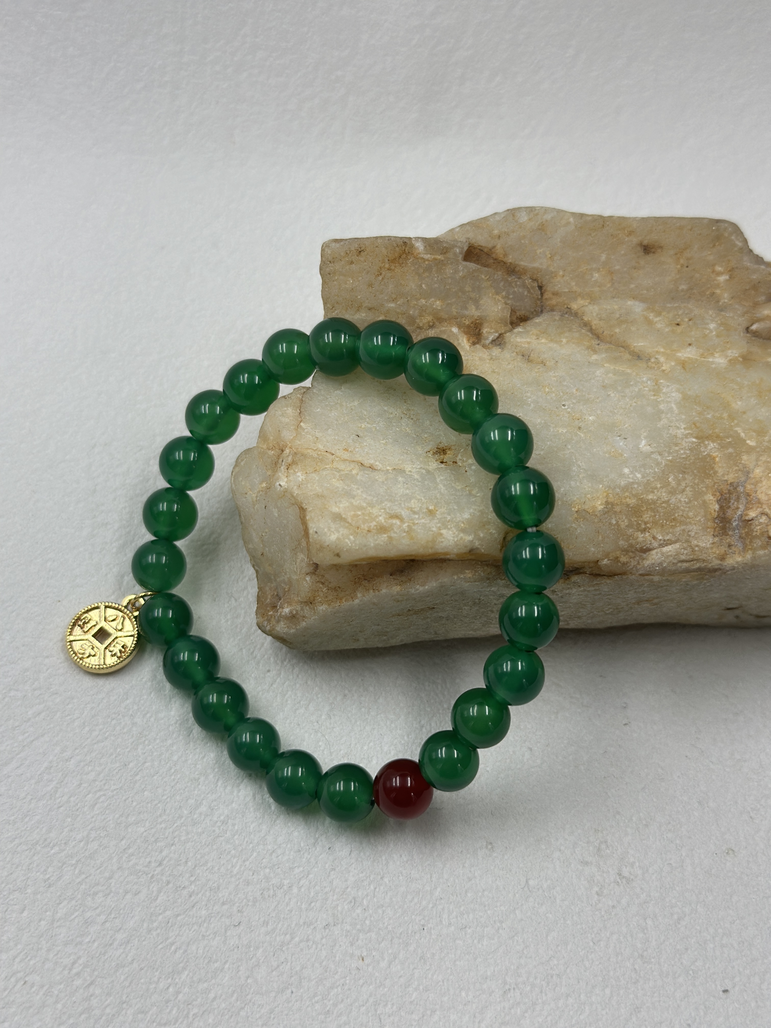 Green Agate Bracelet (8mm)