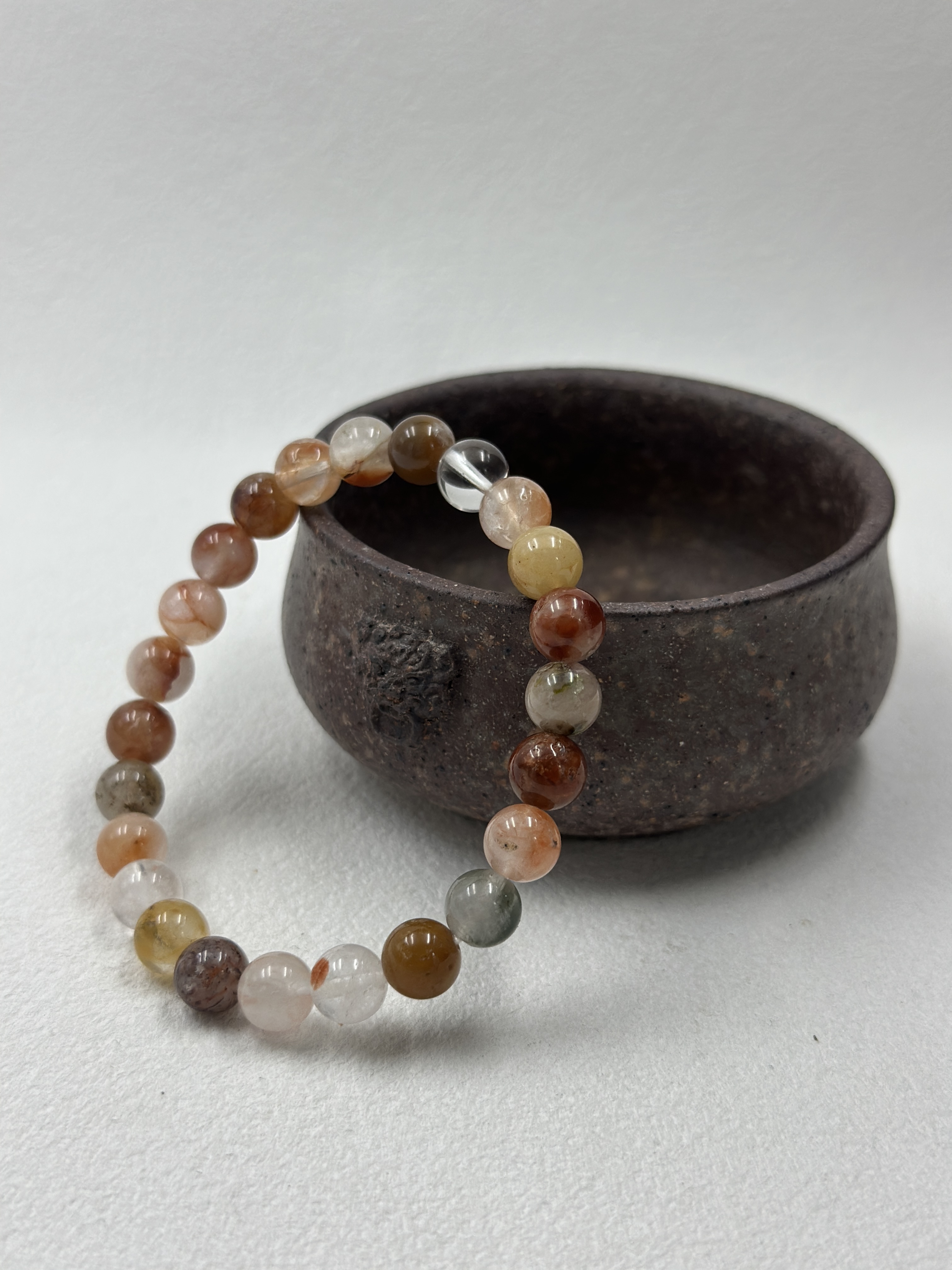 Natural Red Rutile Quartz Bracelet (8mm)