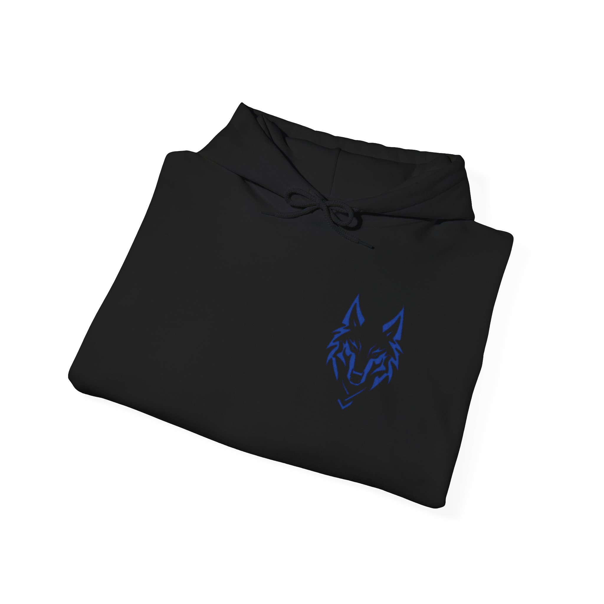 Black Wolf Emblem Hoodie