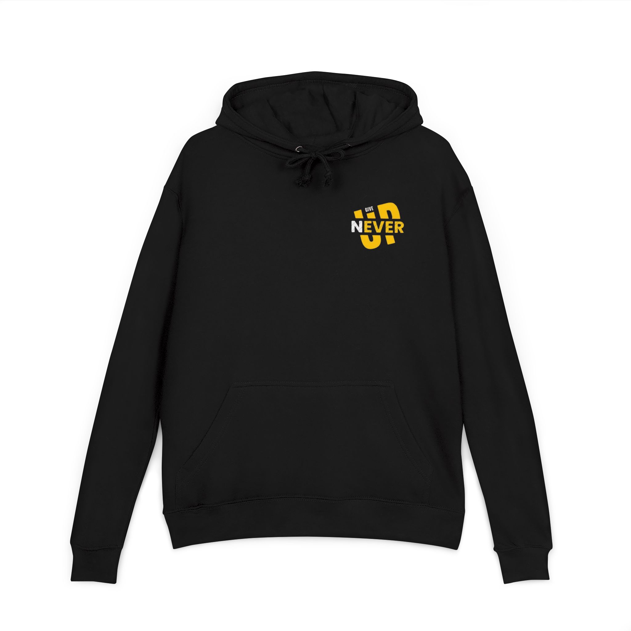 Black 'Never Give Up' Hoodie