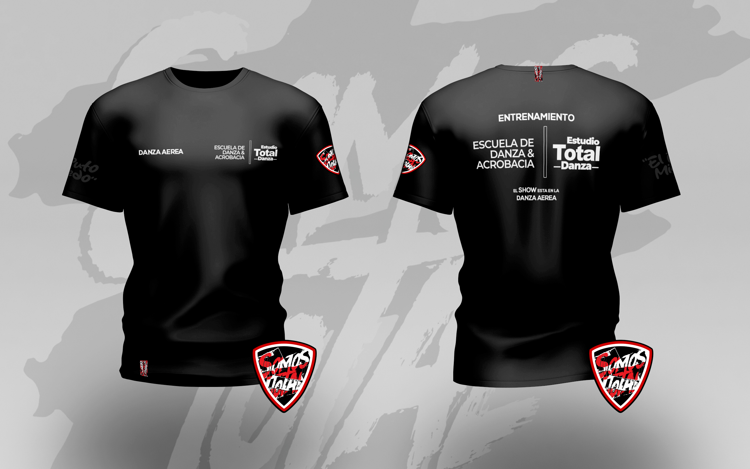 Camiseta Basica de Entrenamiento Color Negro