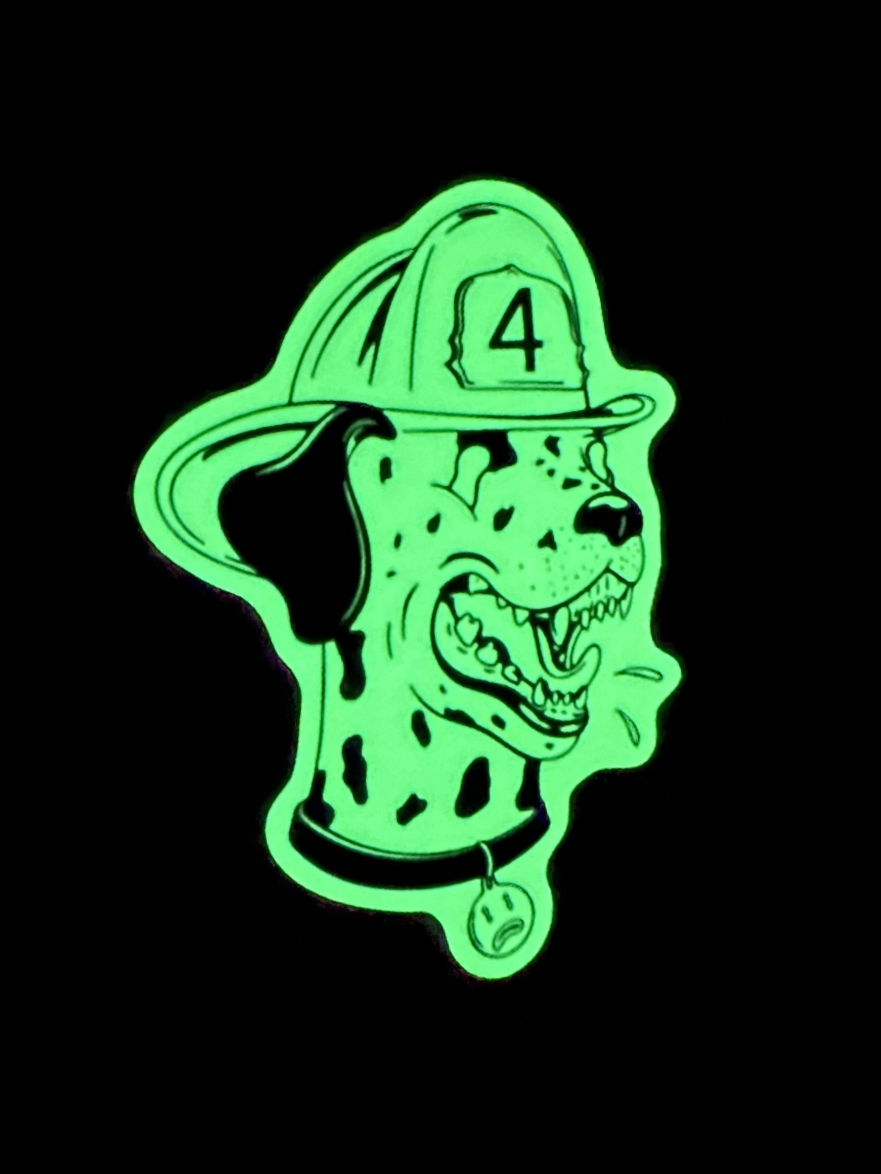 3" Champ Glow in the Dark Sticker 