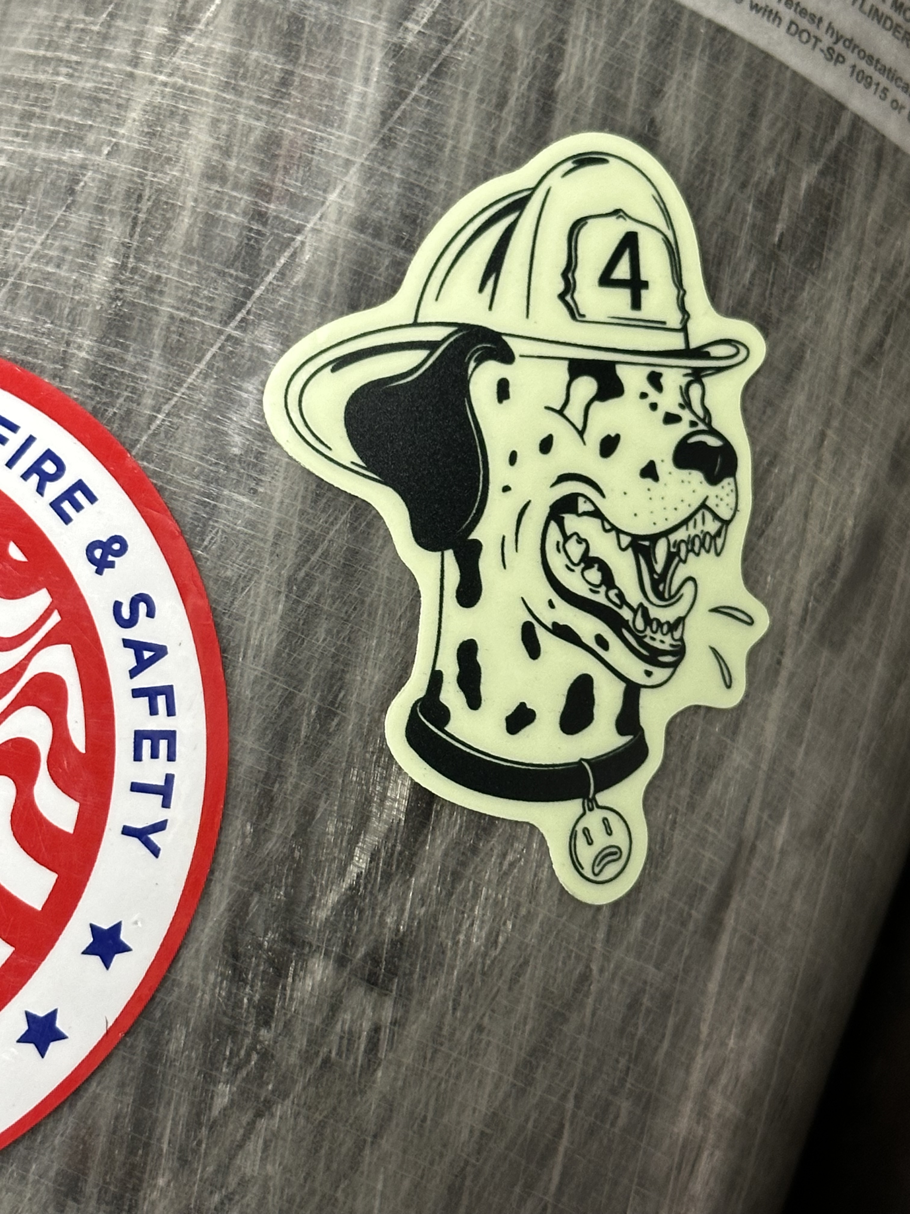 3" Champ Glow in the Dark Sticker 