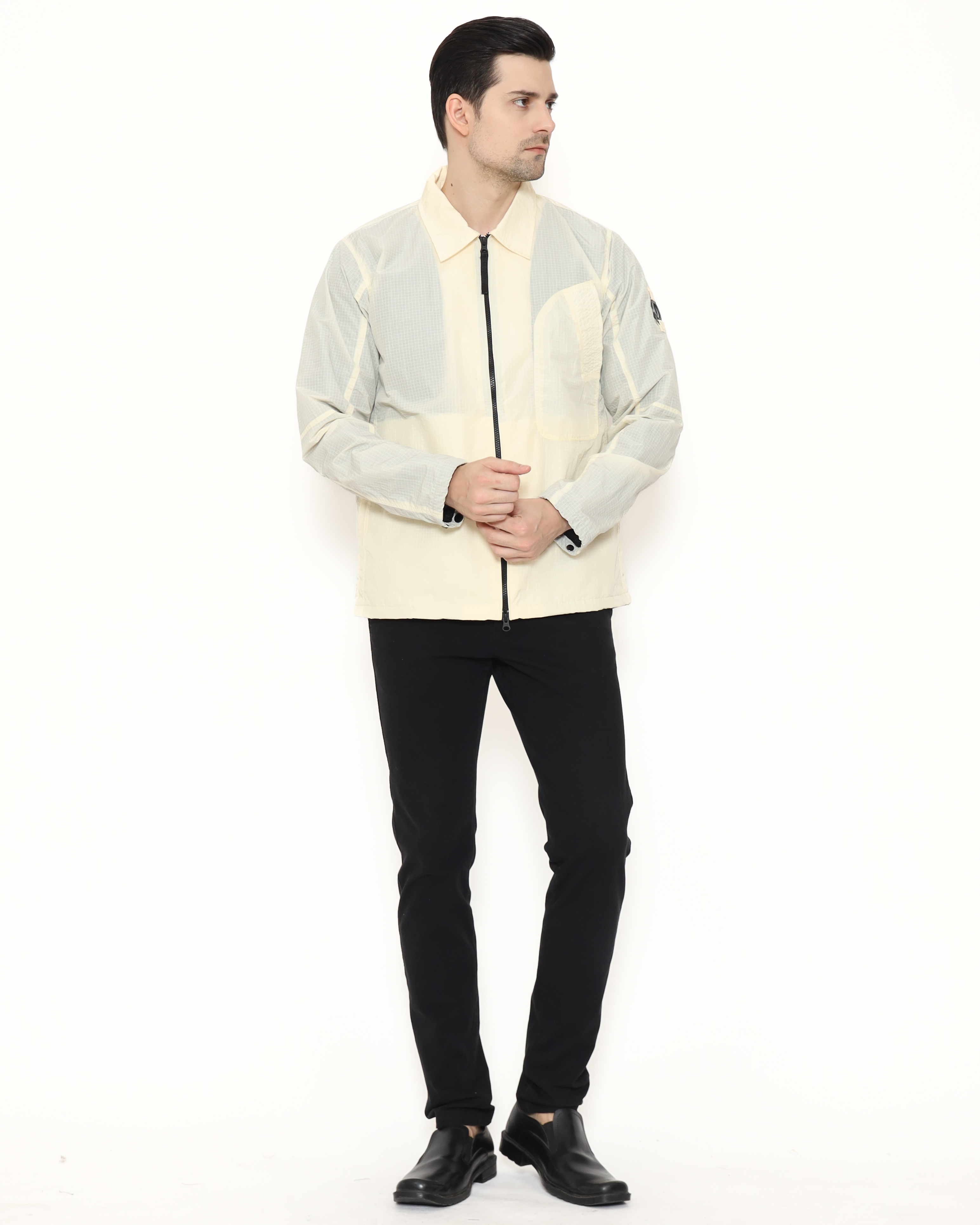 MV25-OV012 Crinkle Ripstop Broken White