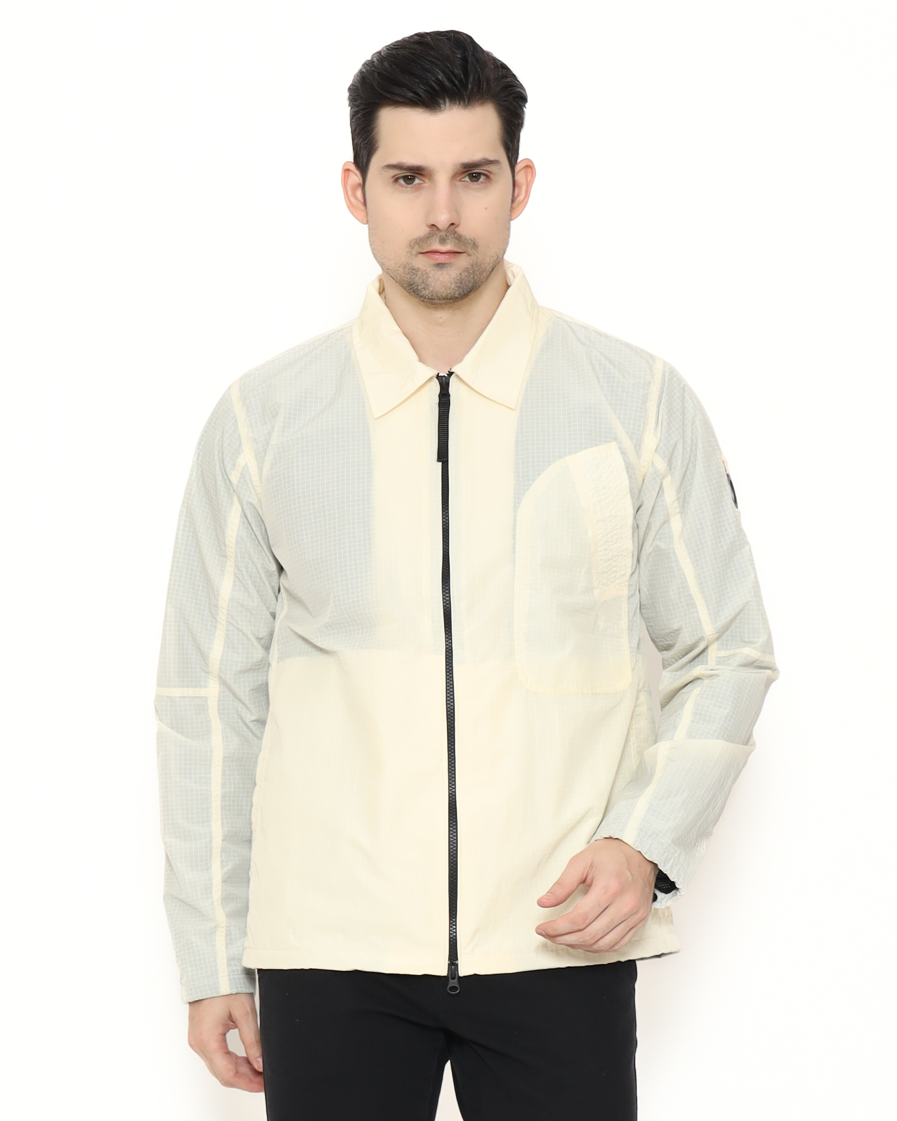 MV25-OV012 Crinkle Ripstop Broken White