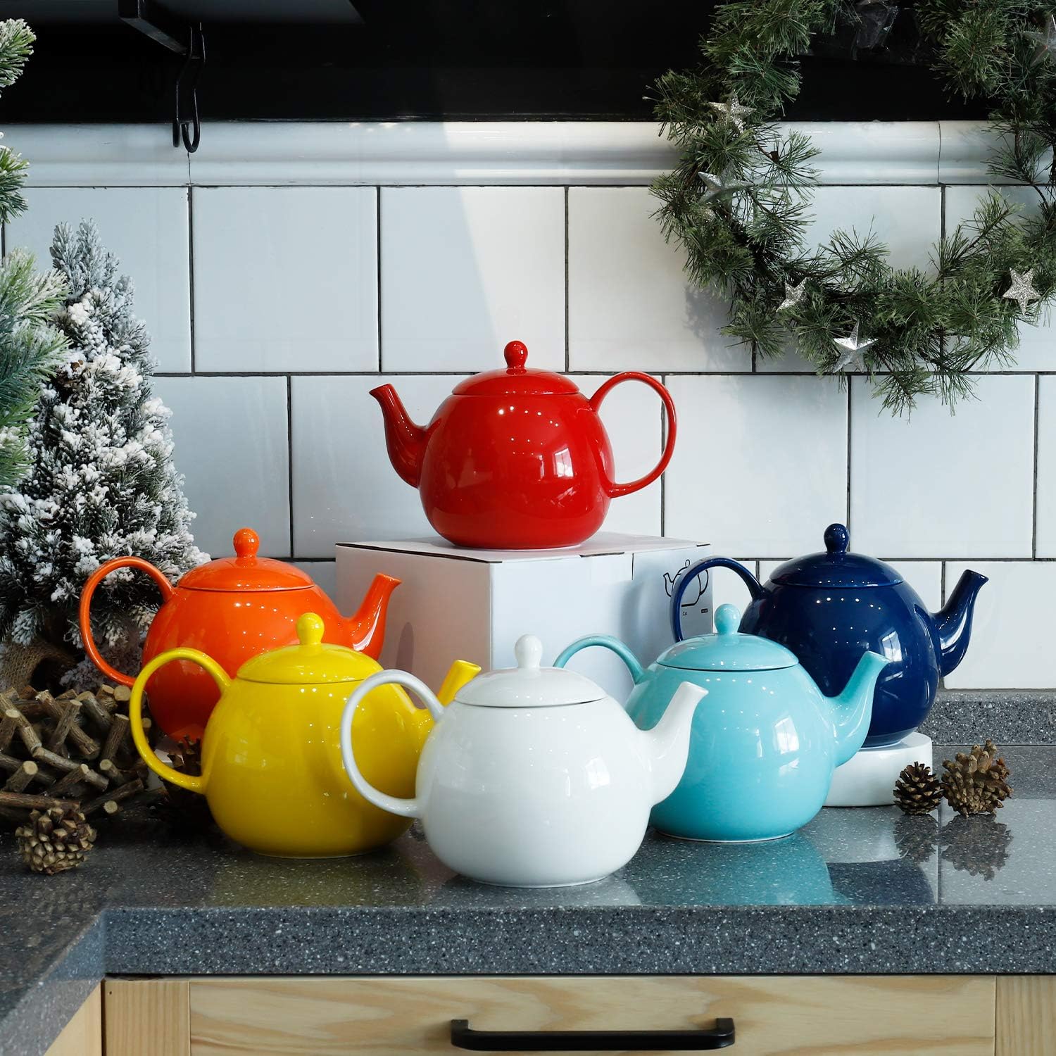 Colorful Ceramic Teapots