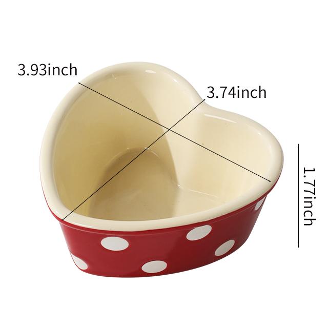Heart-Shaped Ceramic Bowl