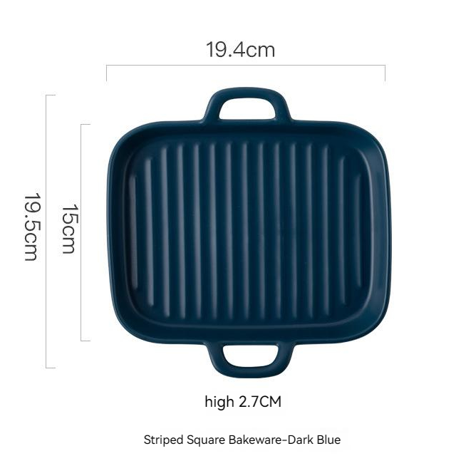 Striped Square Bakeware