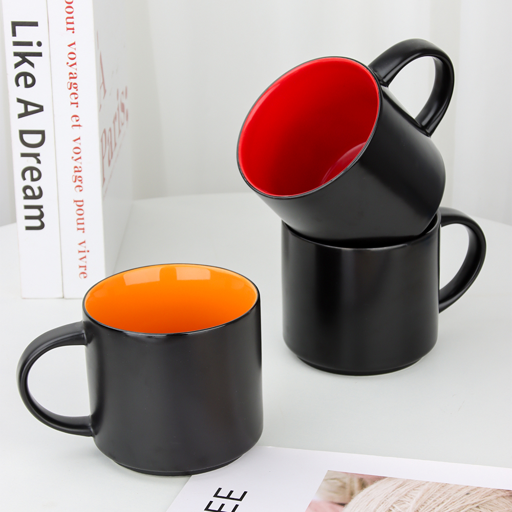 Colorful Interior Ceramic Mugs