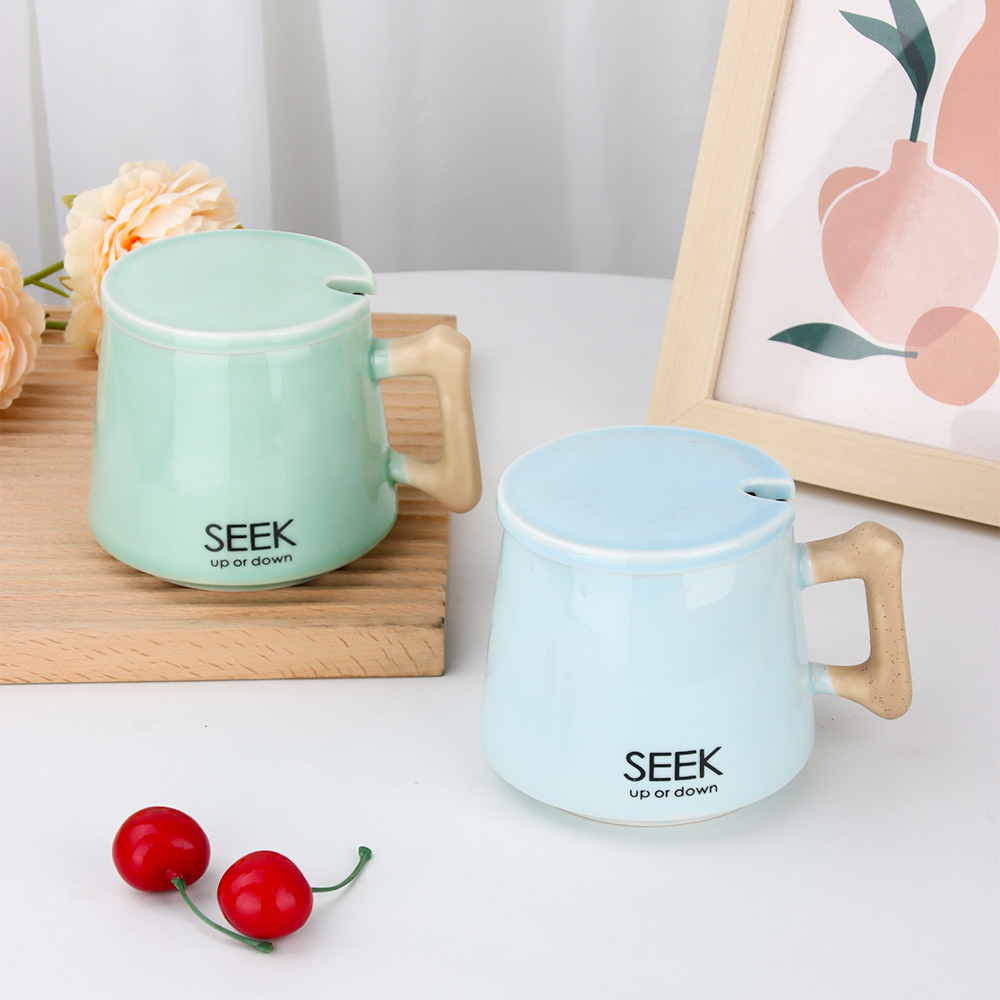 Ceramic Mug with Wooden Handle