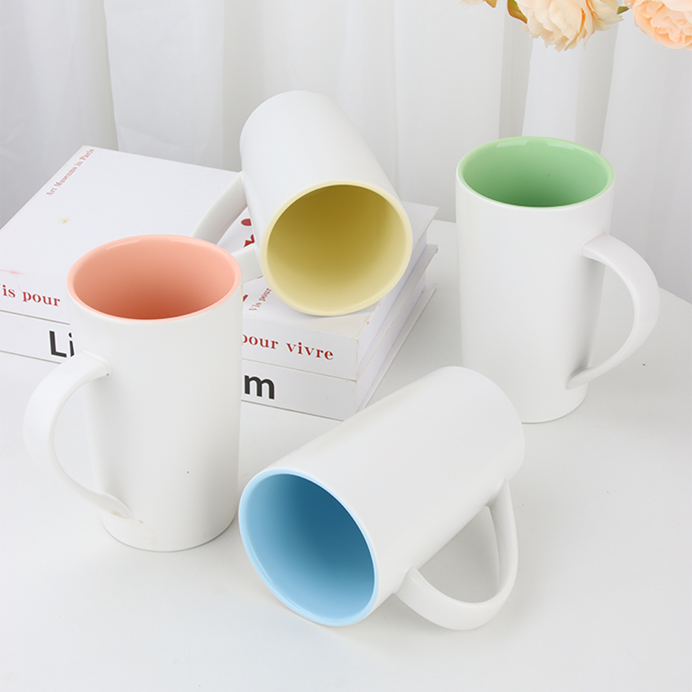 Colorful Interior Ceramic Mugs