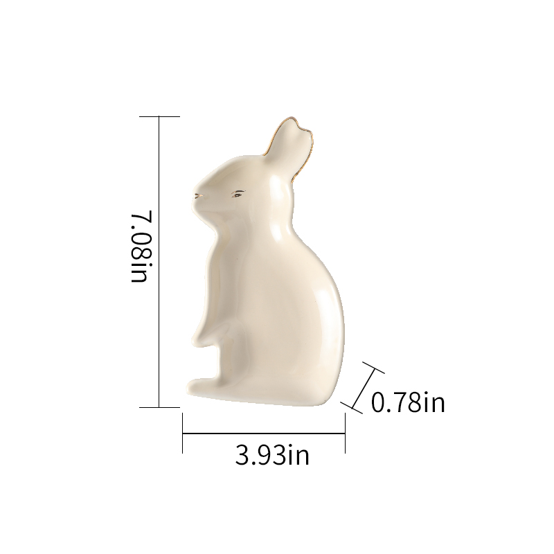 Ceramic Bunny Figurine